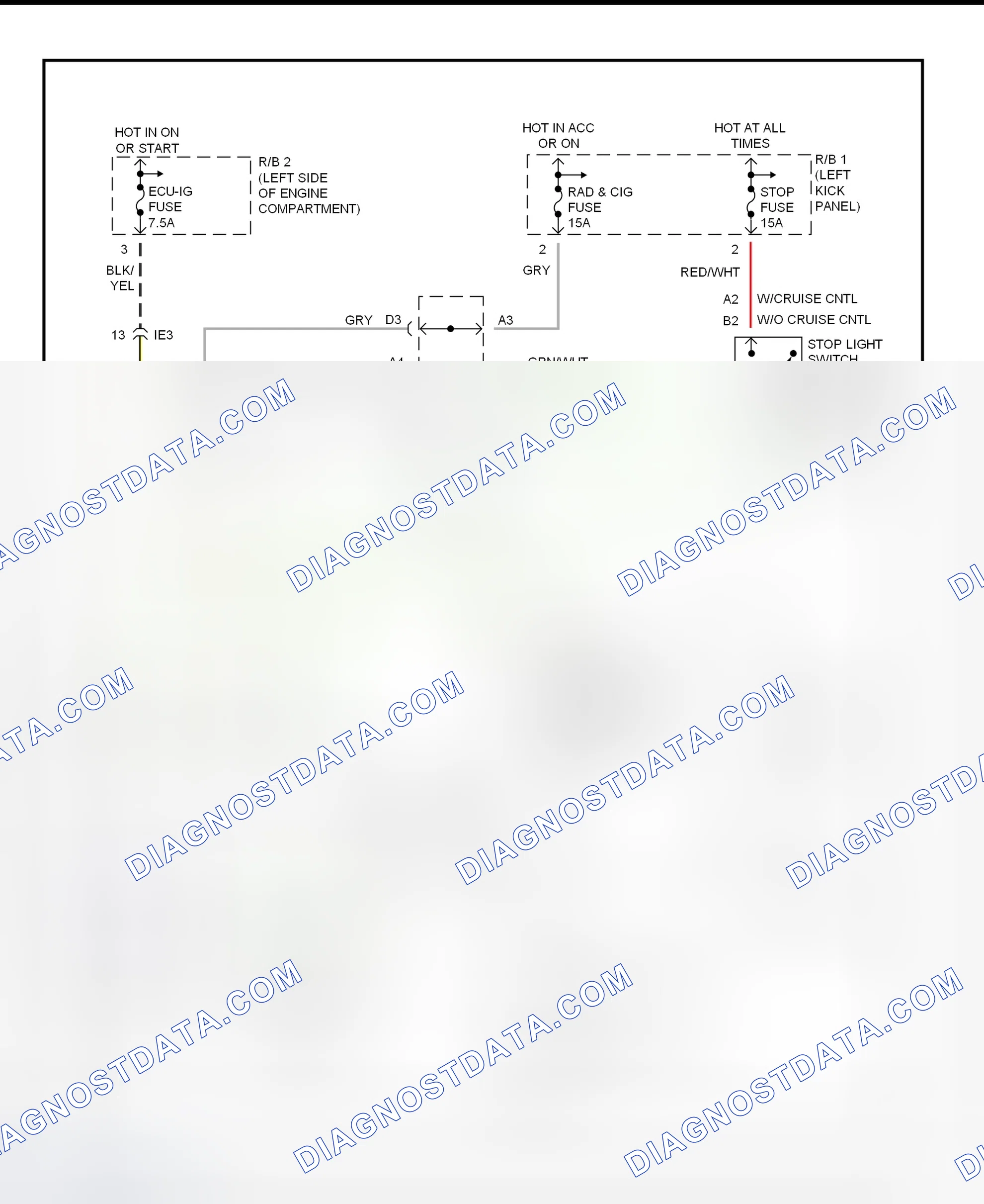 Scheme 15: Shift Interlock System Wiring Diagram (1995 MR2)