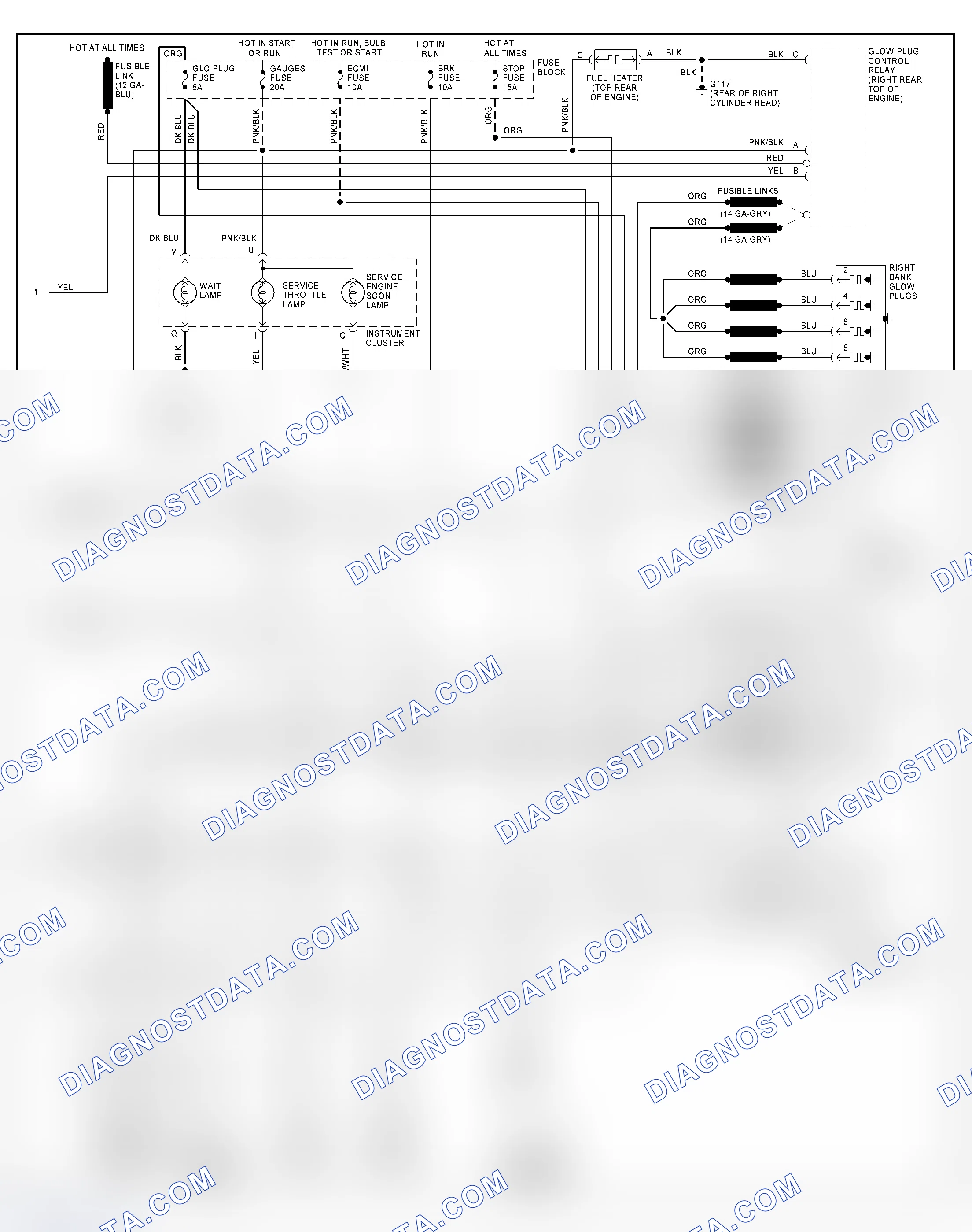 Scheme 396: Wiring Diagram For Van - VIN P With 4L60-E (2 Of 2)