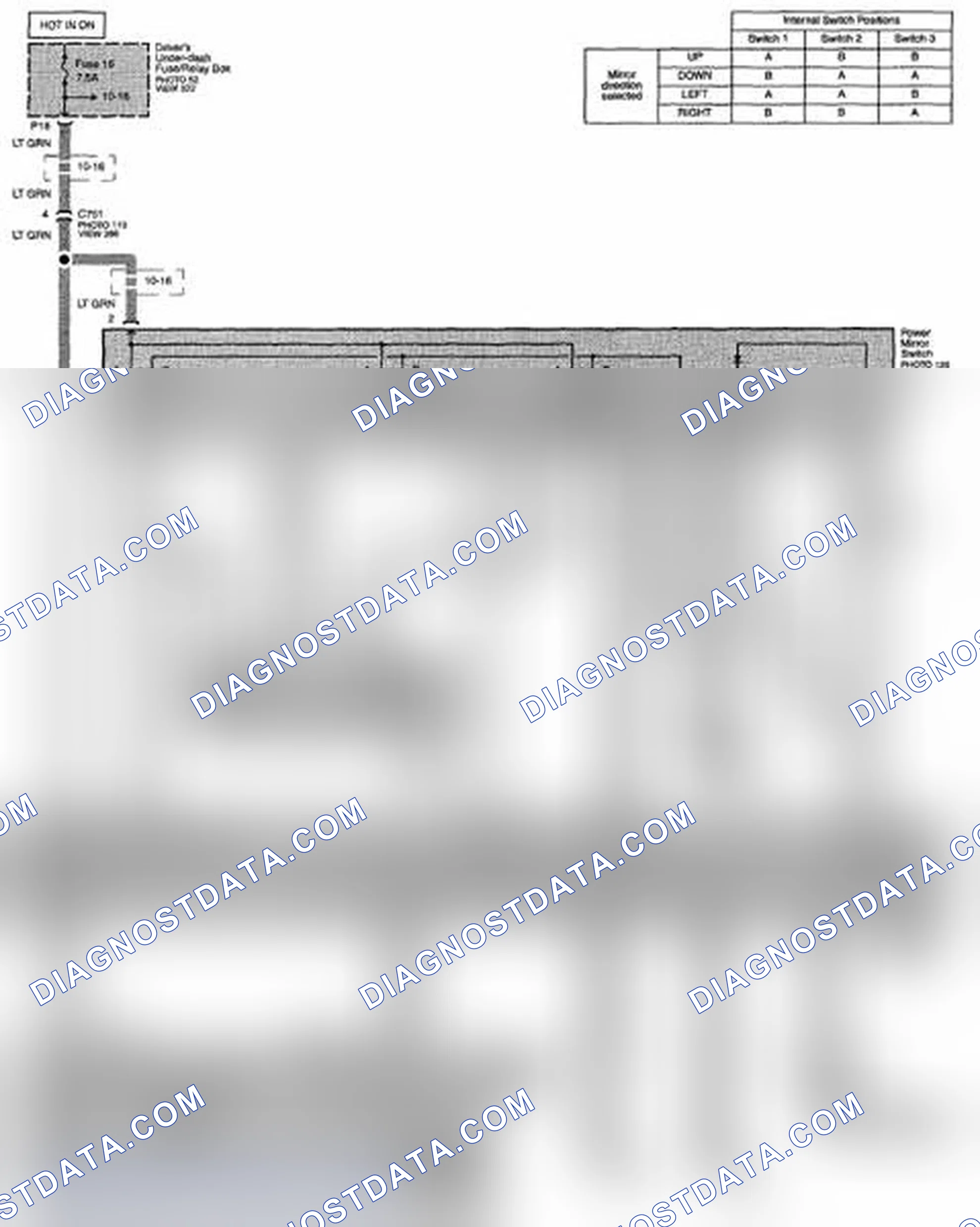 Scheme 283: Power Mirrors Circuit Diagram (Page 141)
