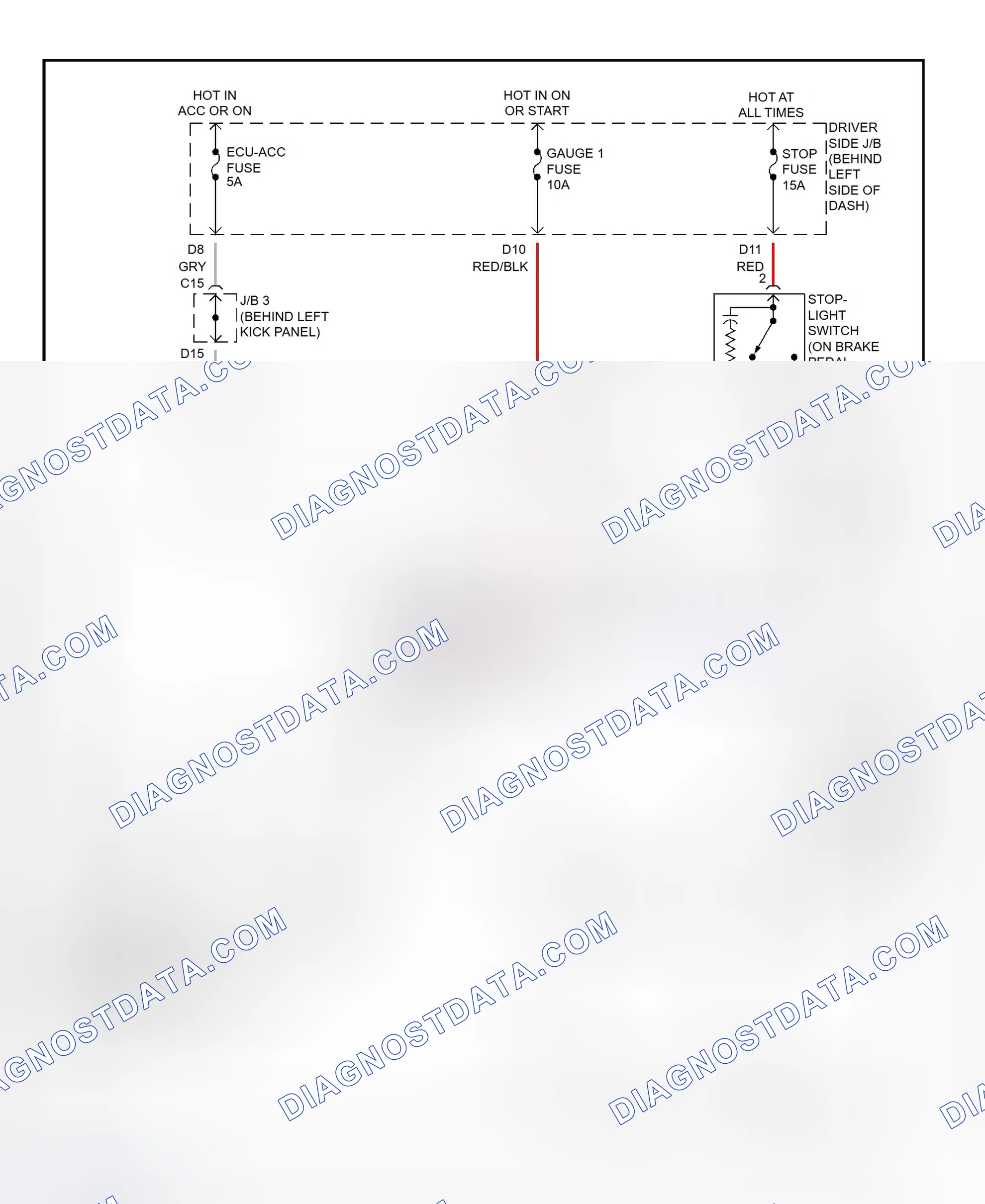 Scheme 156: Shift Lock System Wiring Diagram (Toyota Avalon)