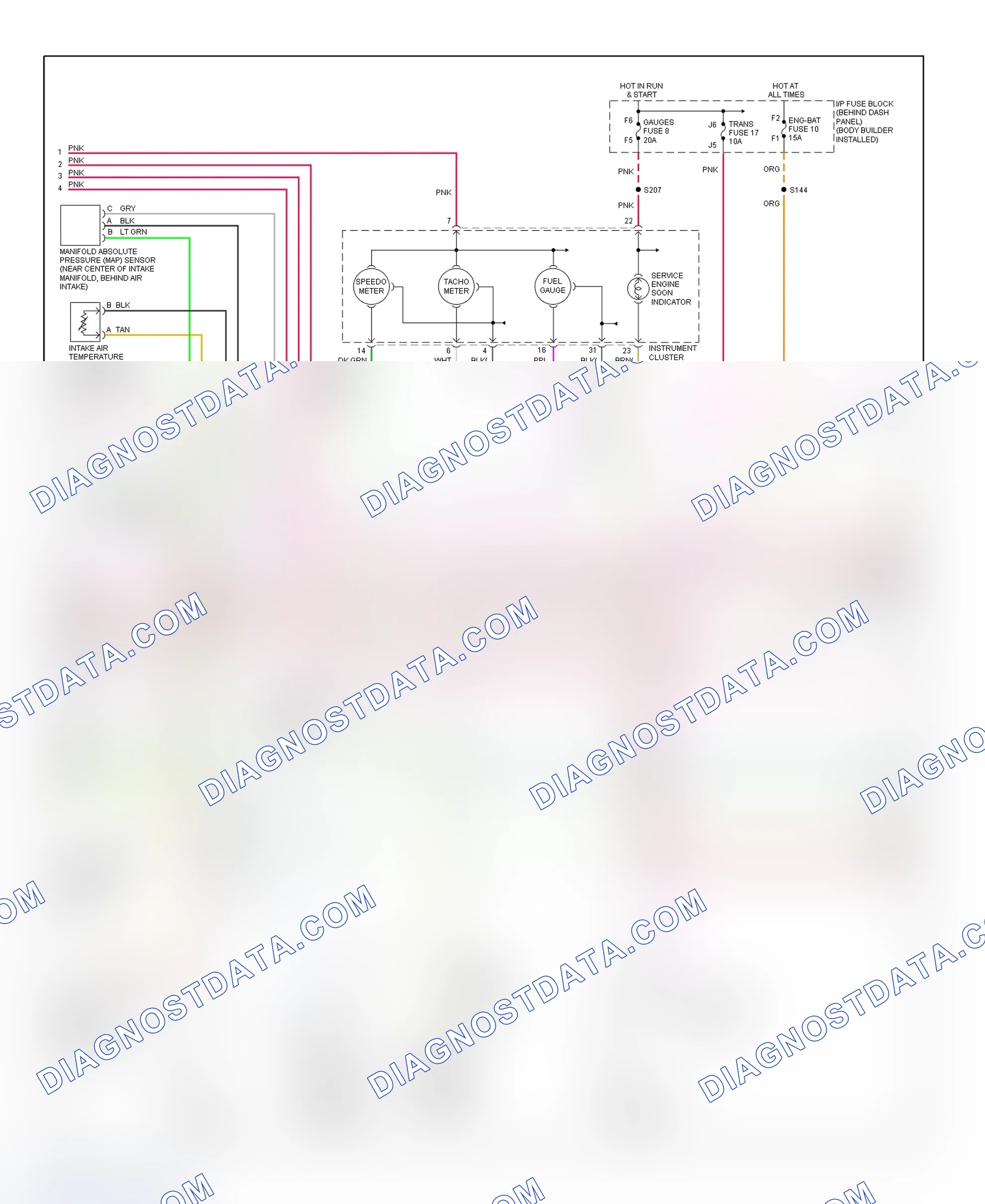 Scheme 93: PCM Wiring Diagram (Forward Control - Commercial Chassis - 5.7L - 3 Of 4)