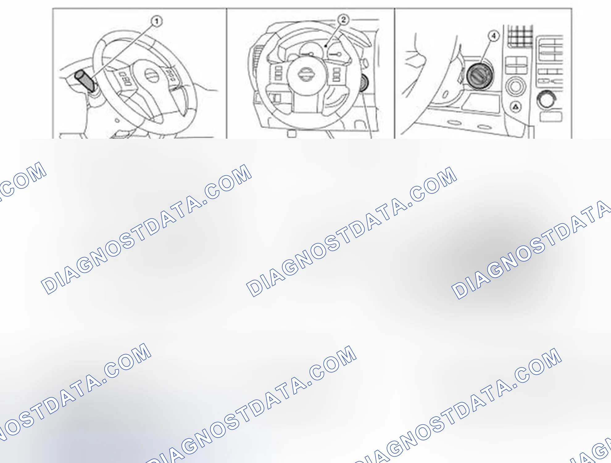 Scheme 42: KEY WARNING CHIME (WITHOUT INTELLIGENT KEY): Component Parts Location