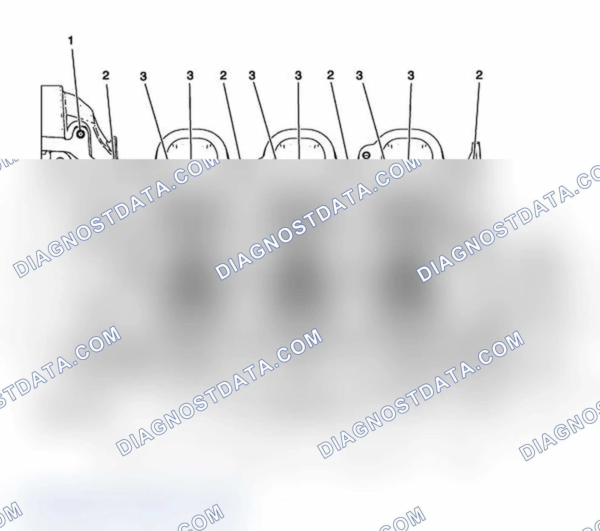 Scheme 121: Left Cylinder Head Camshaft Cover Face