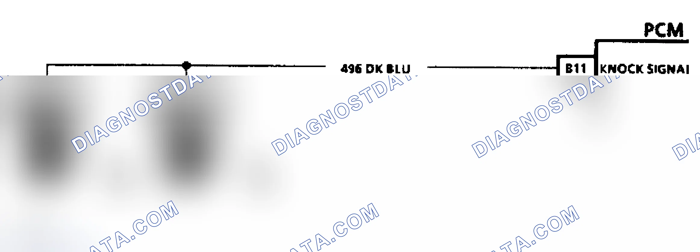 Scheme 151: Code 43 Schematic (Dual Sensors) Knock Sensor W/O Spark Module