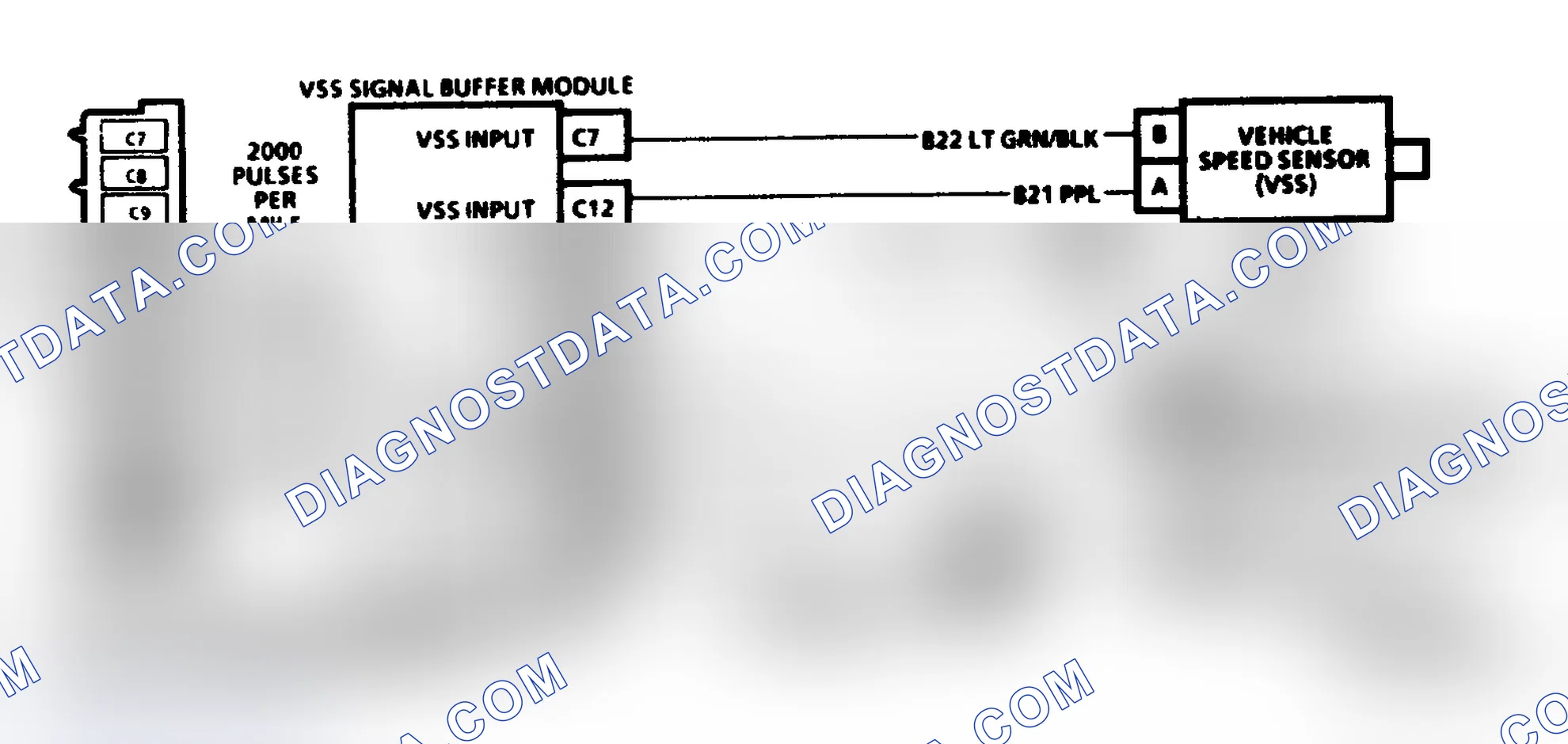 Scheme 249: Code 24, Schematic ("P" Series M/T) Vehicle Speed Sensor
