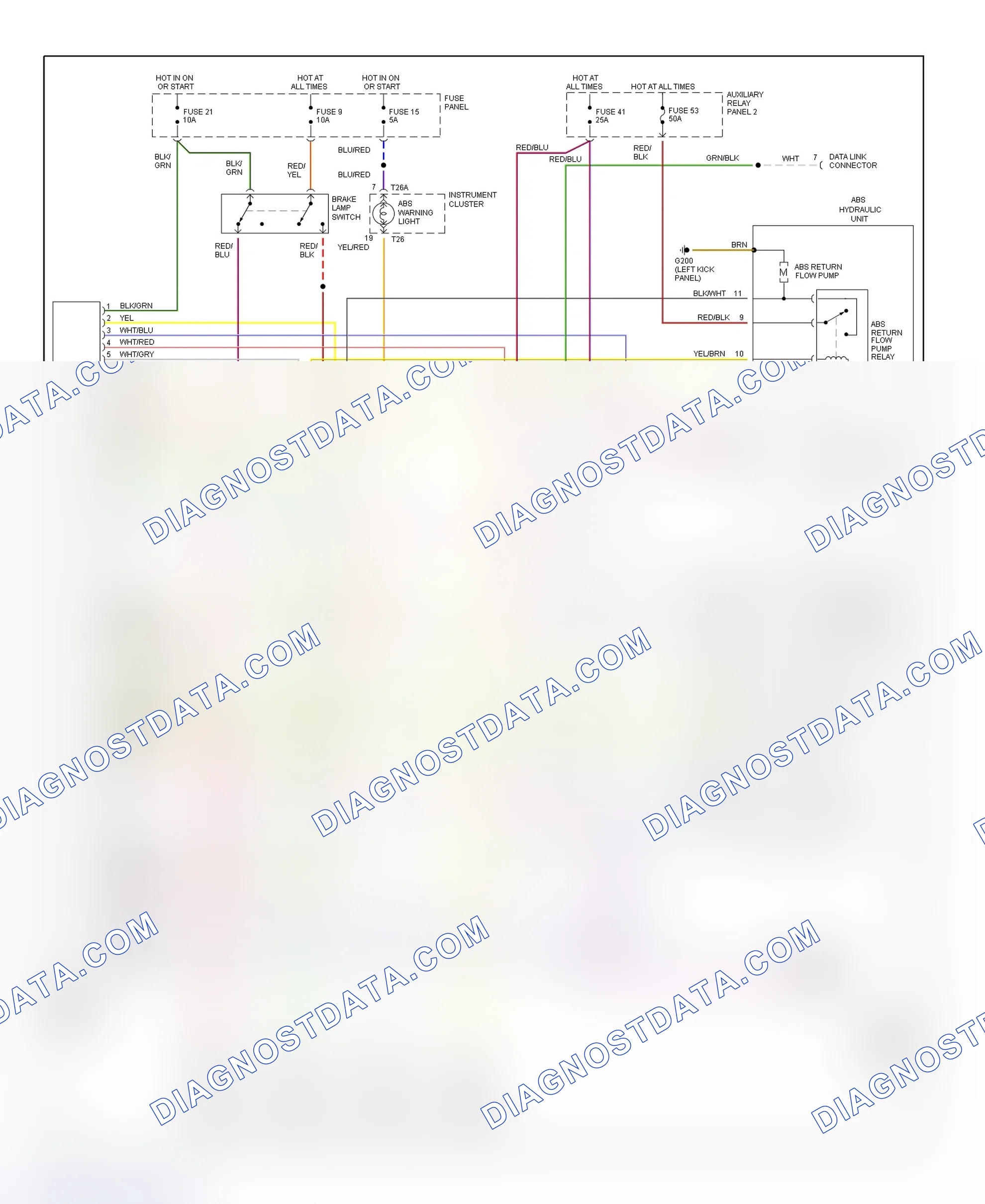 Scheme 12: ABS Wiring Diagram (1996 Quattro)