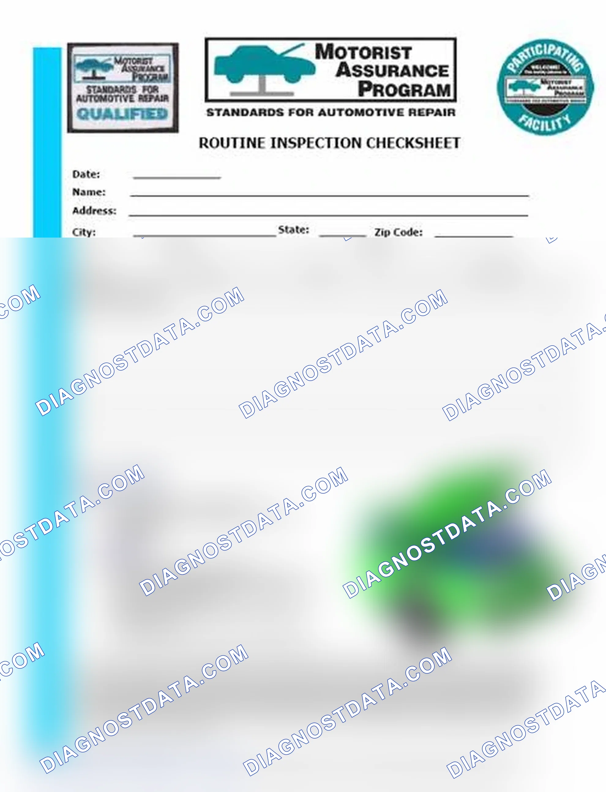 Scheme 26: Routine Inspection Checksheet (1 Of 2)