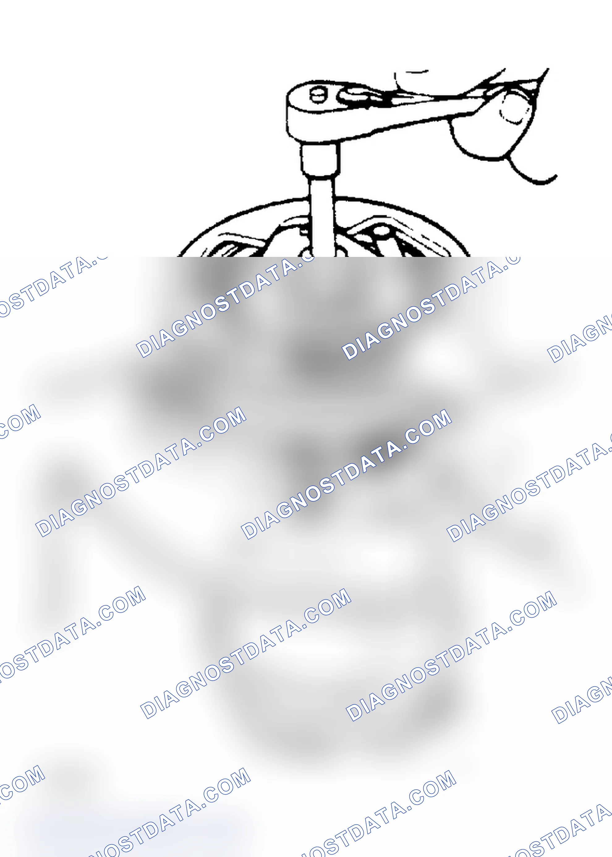 Scheme 93: Installing Shaft Nut - Tool No. 2-Clutch Holder Wrench, No. 3-Shaft Nut Socket