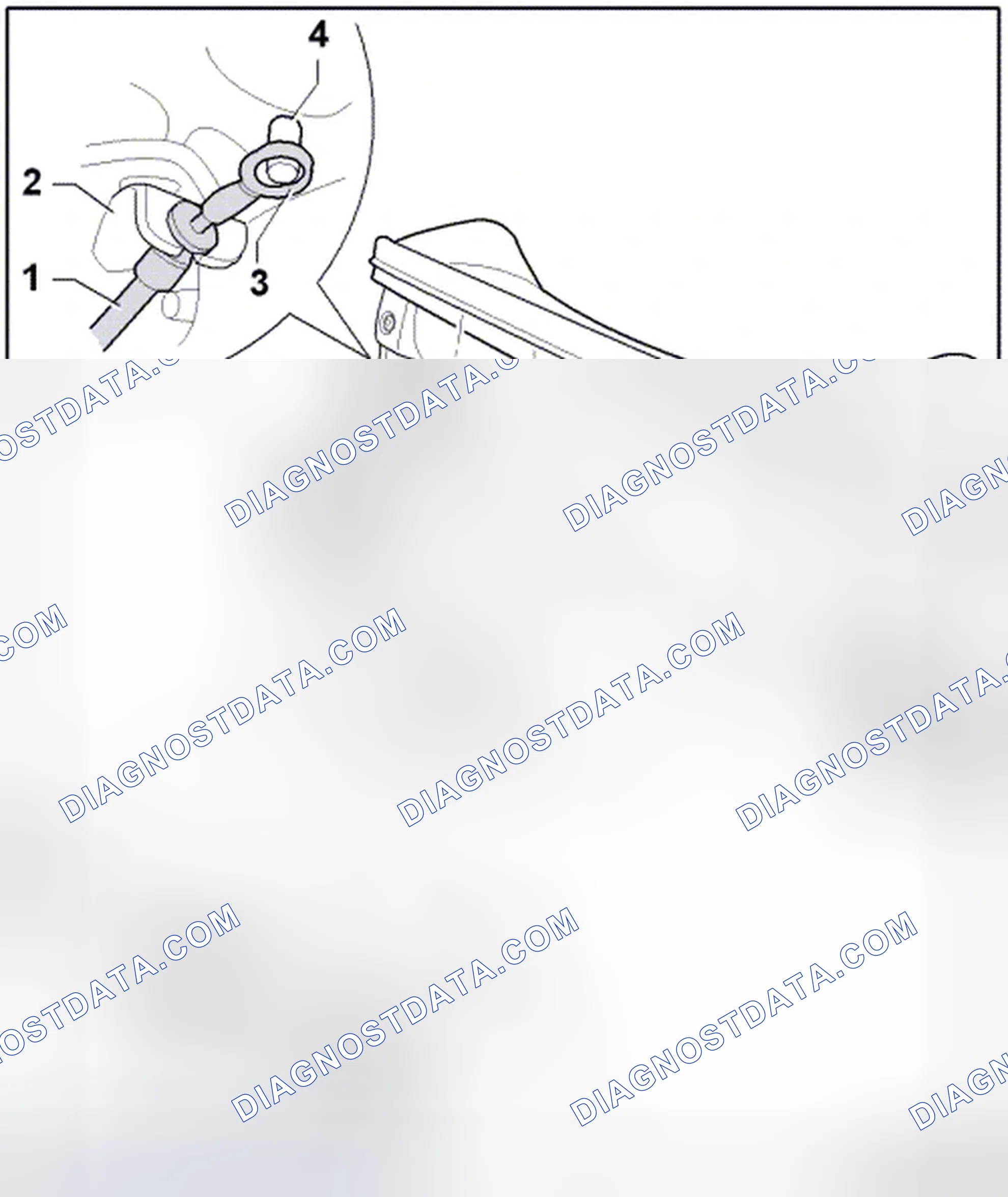 Scheme 70: ENTRY ASSISTANCE UNIT RELEASE CABLE