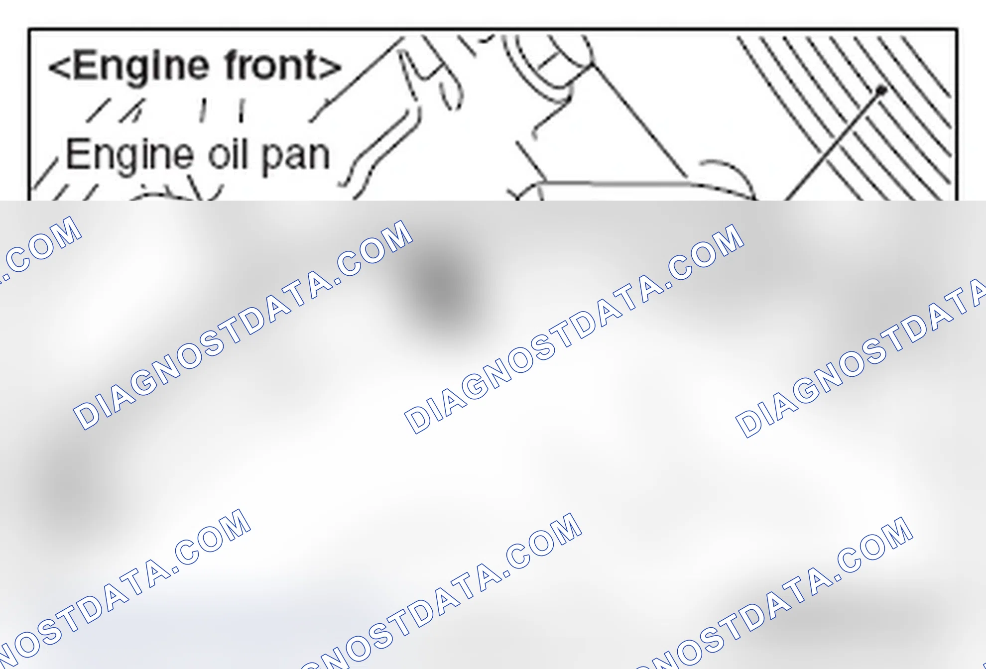 Scheme 291: << B >> ENGINE OIL PAN REMOVAL