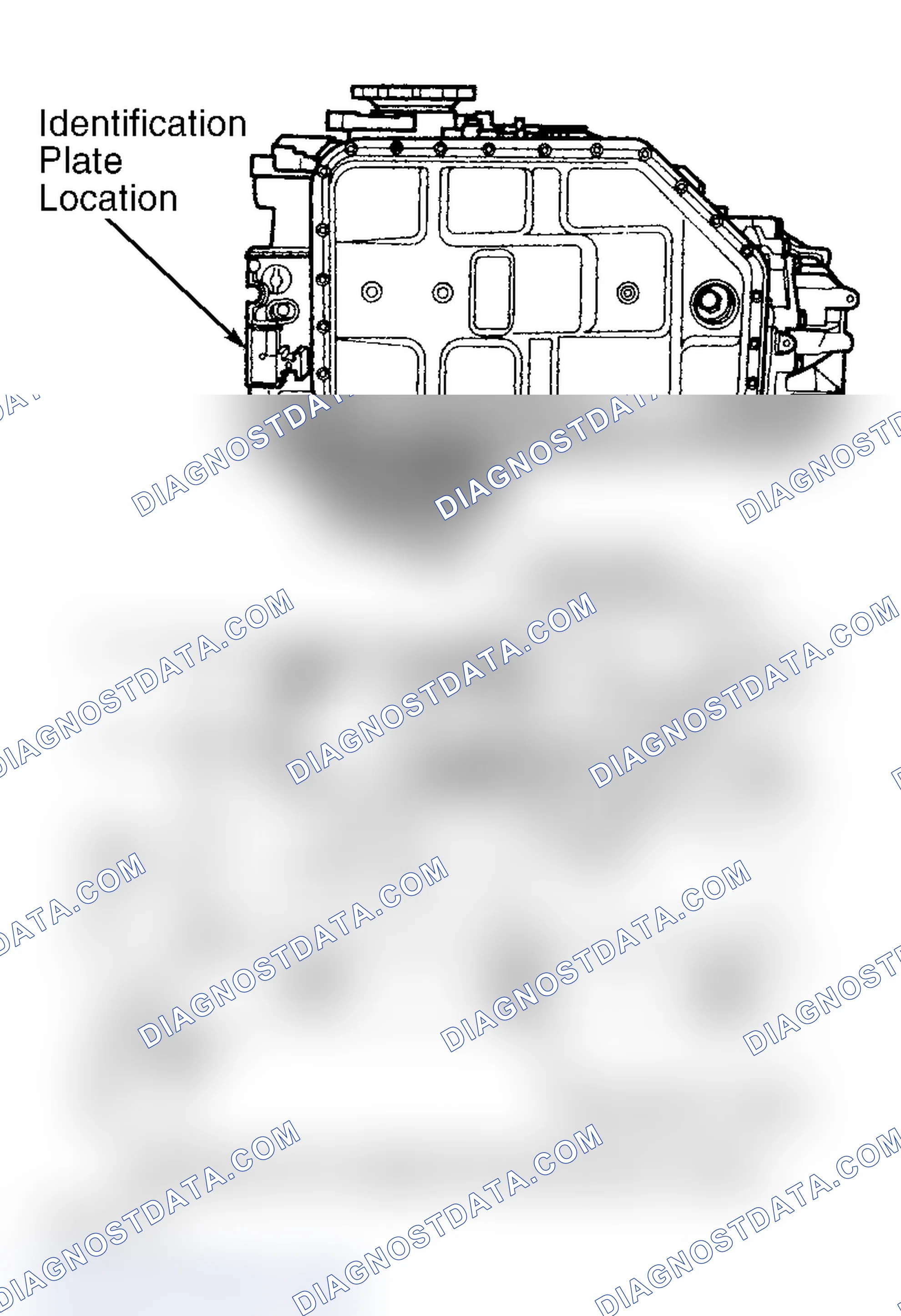Scheme 85: TRANSAXLE IDENTIFICATION PLATE