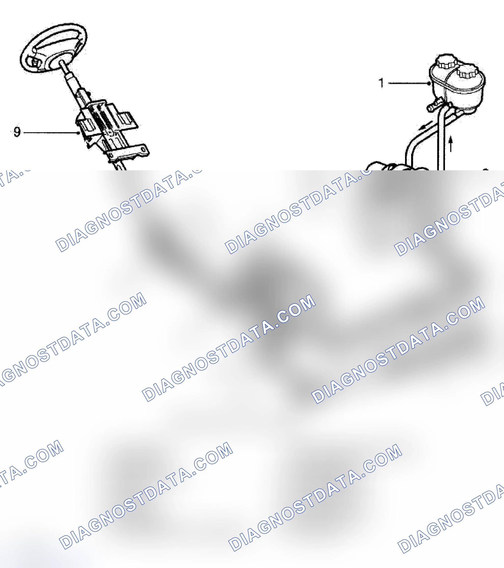 Scheme 1: STEERING SYSTEM COMPONENT LAYOUT