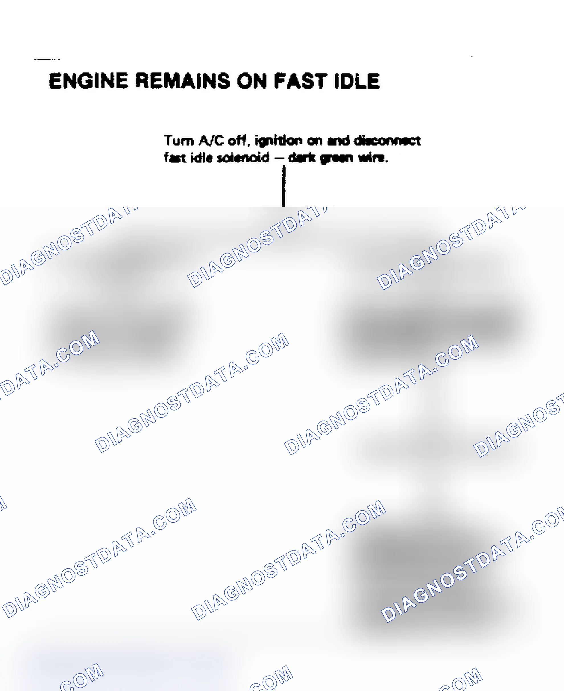 Scheme 27: Engine Remains on Fast Idle