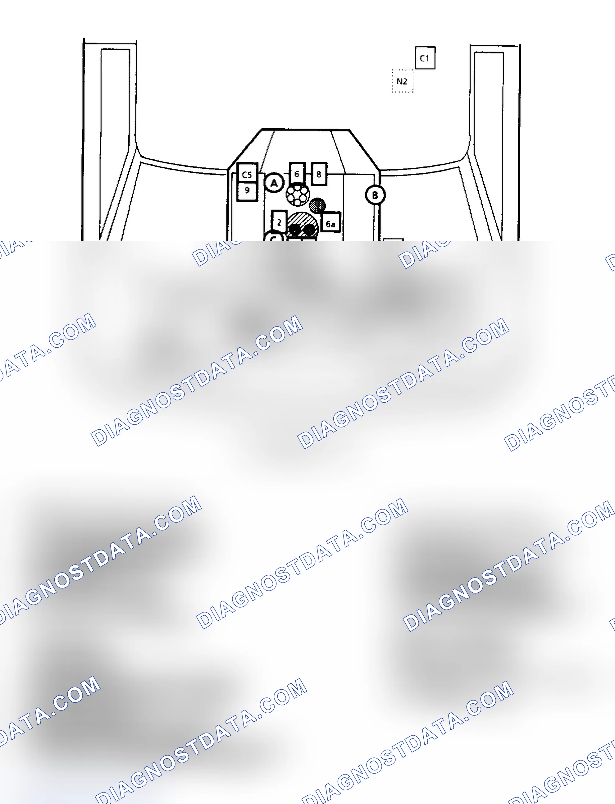 Scheme 168: Component Locations for "G" Series 7.4L