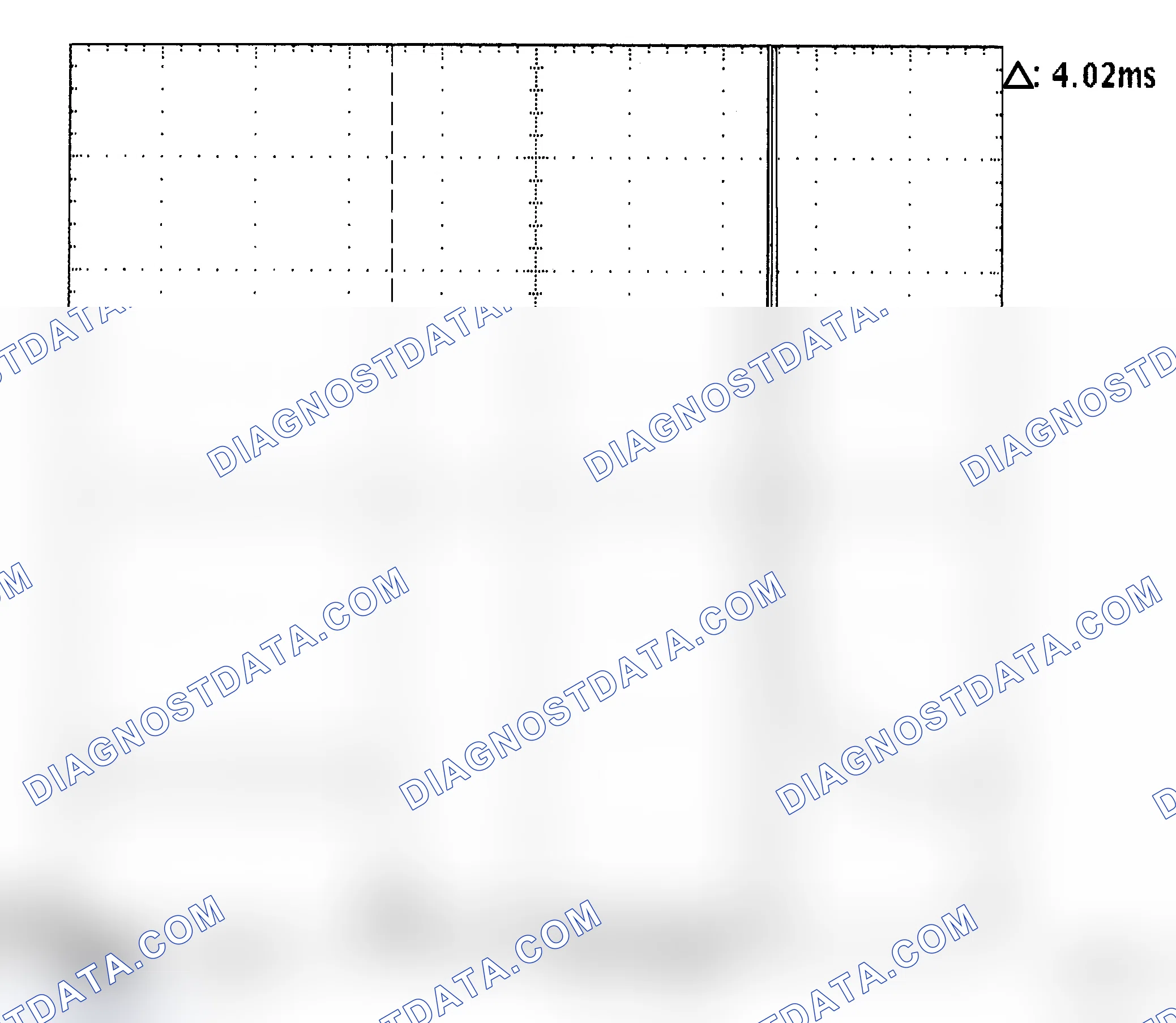 Scheme 37: Injector Waveform (Voltage) - Cursors Used - Known Good
