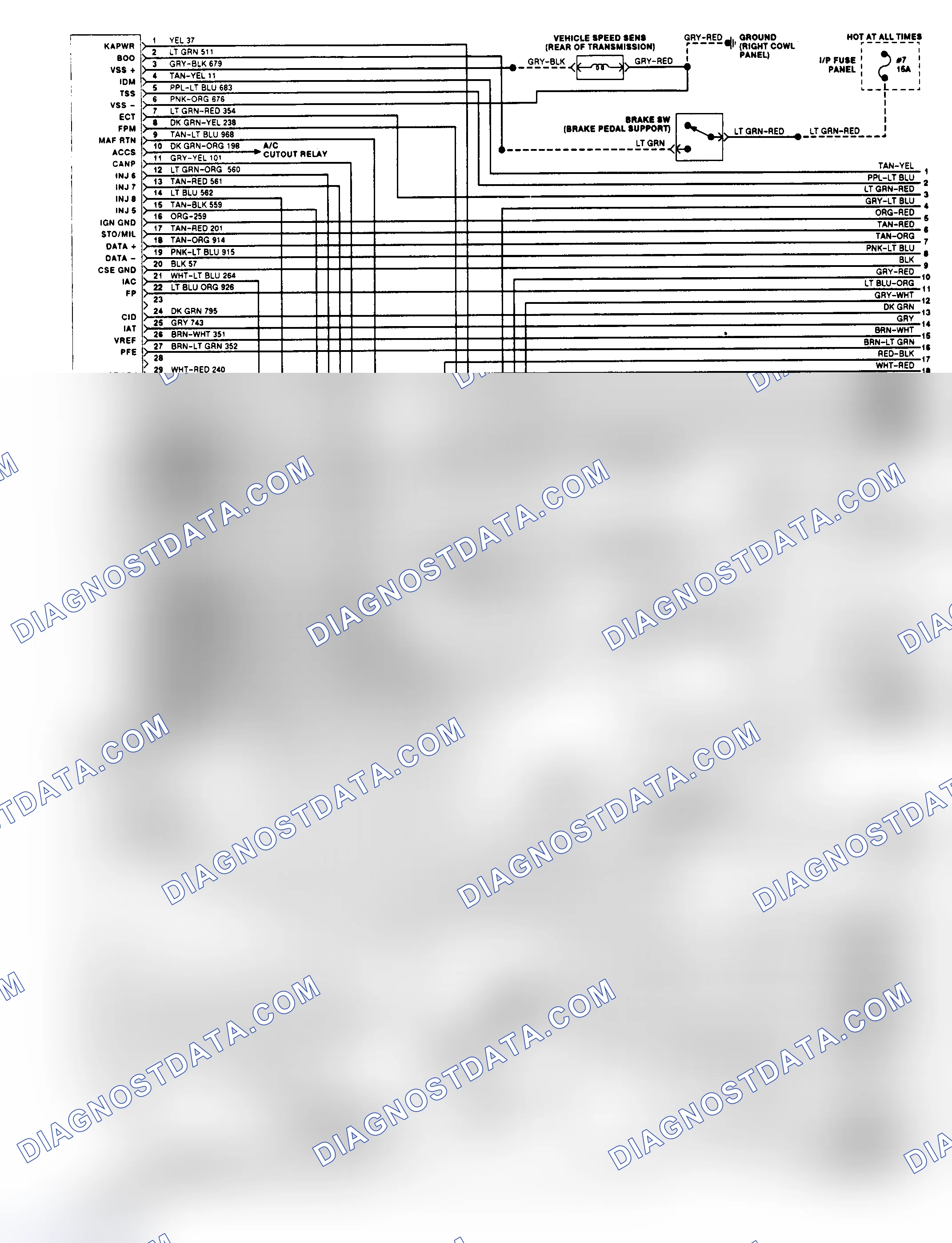 Scheme 137: EEC-IV Wiring Diagram (Crown Victoria/Grand Marquis 1 of 3)