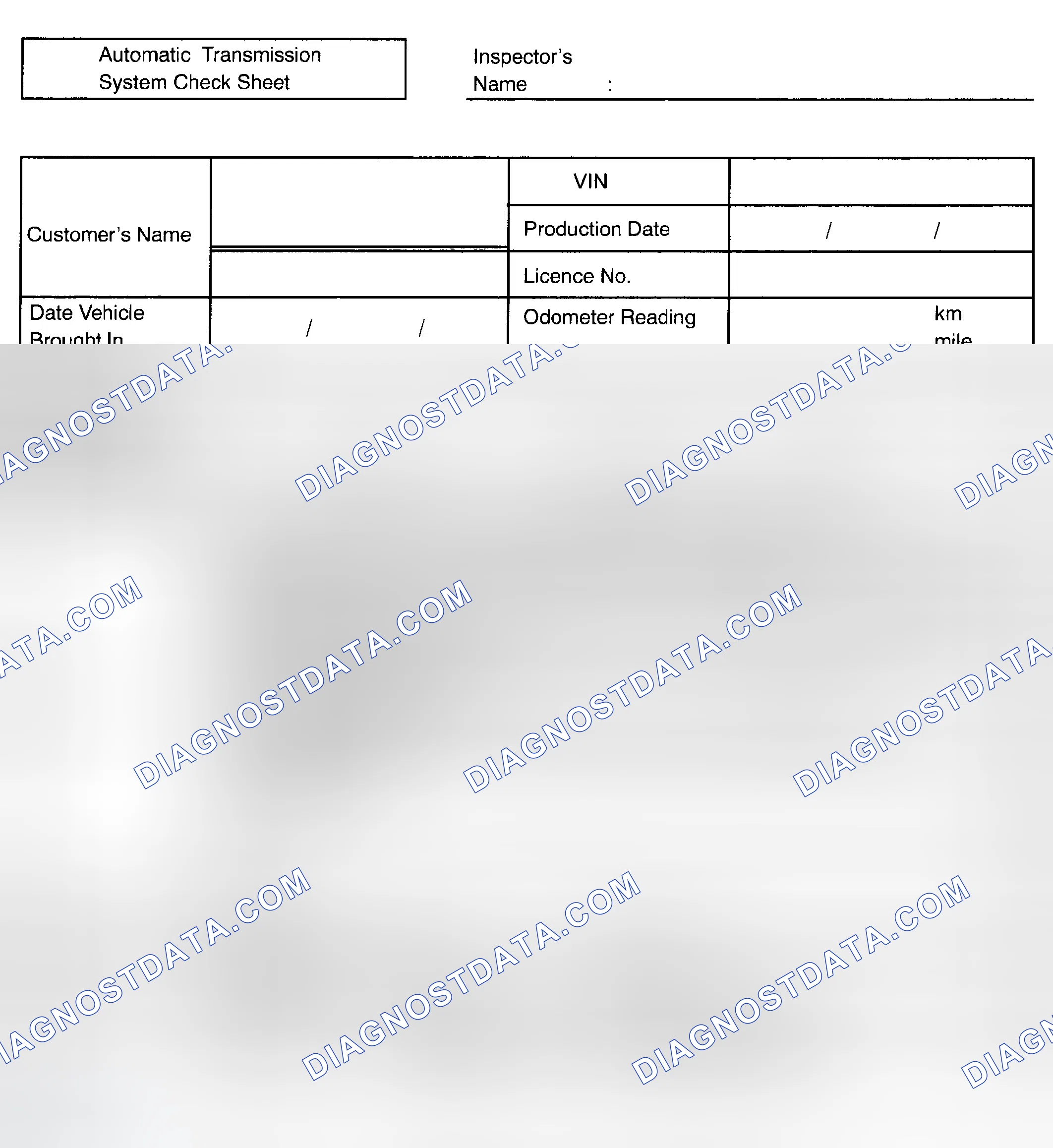 Scheme 309: CUSTOMER PROBLEM ANALYSIS CHECK