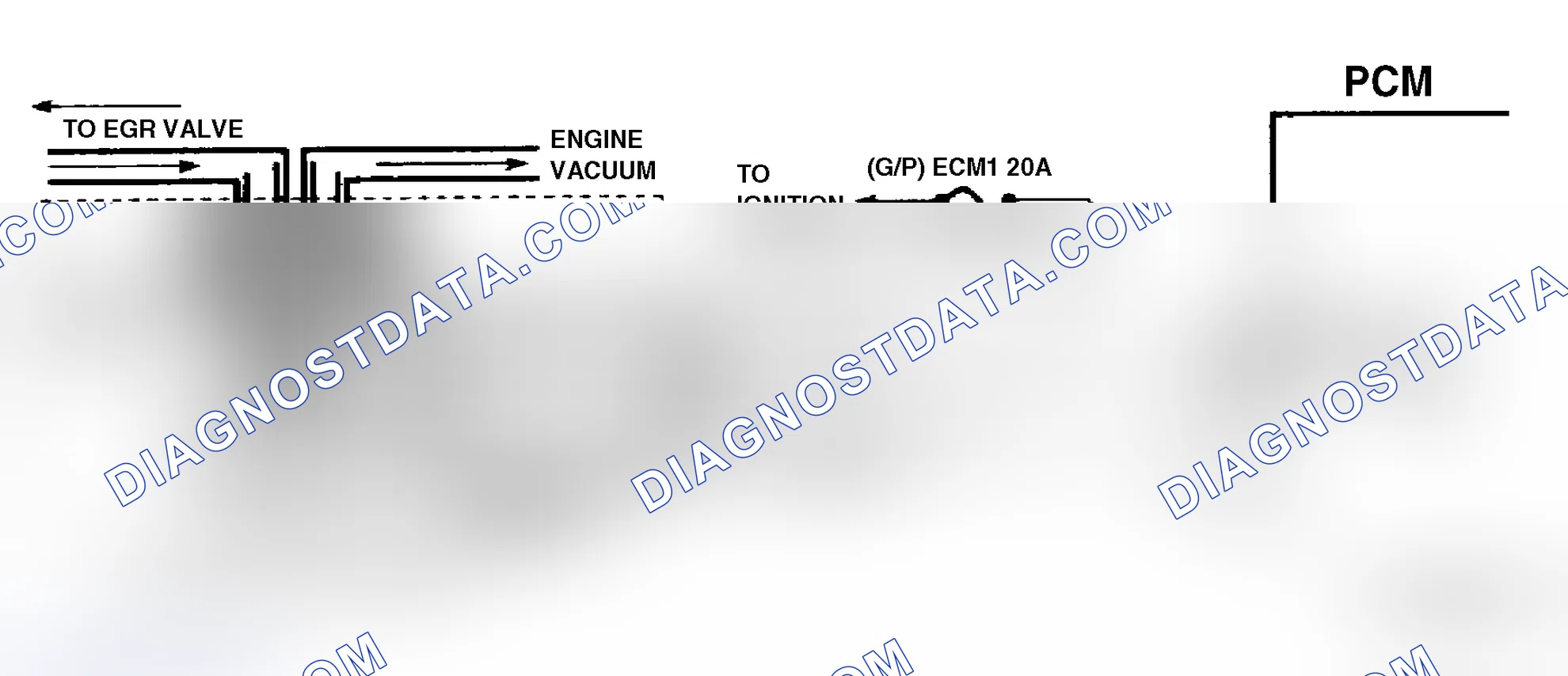 Scheme 206: Code 32 Schematic ("P" Series 5.7L A/T) EGR Circuit Error Models Using Ported Vacuum & EVR Solenoid