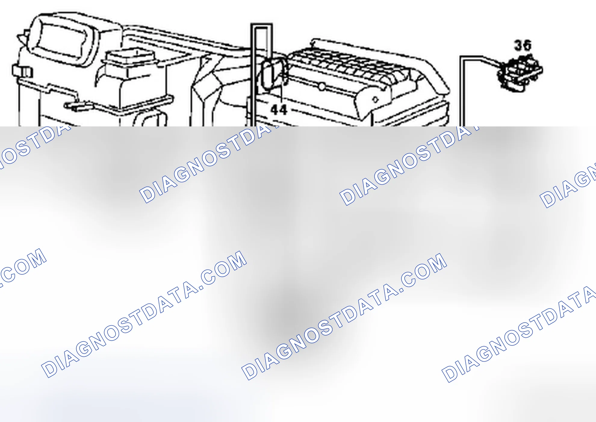 Scheme 165: Fresh/recirculated air flap vacuum element, function - GF83.10-P-2122-01A