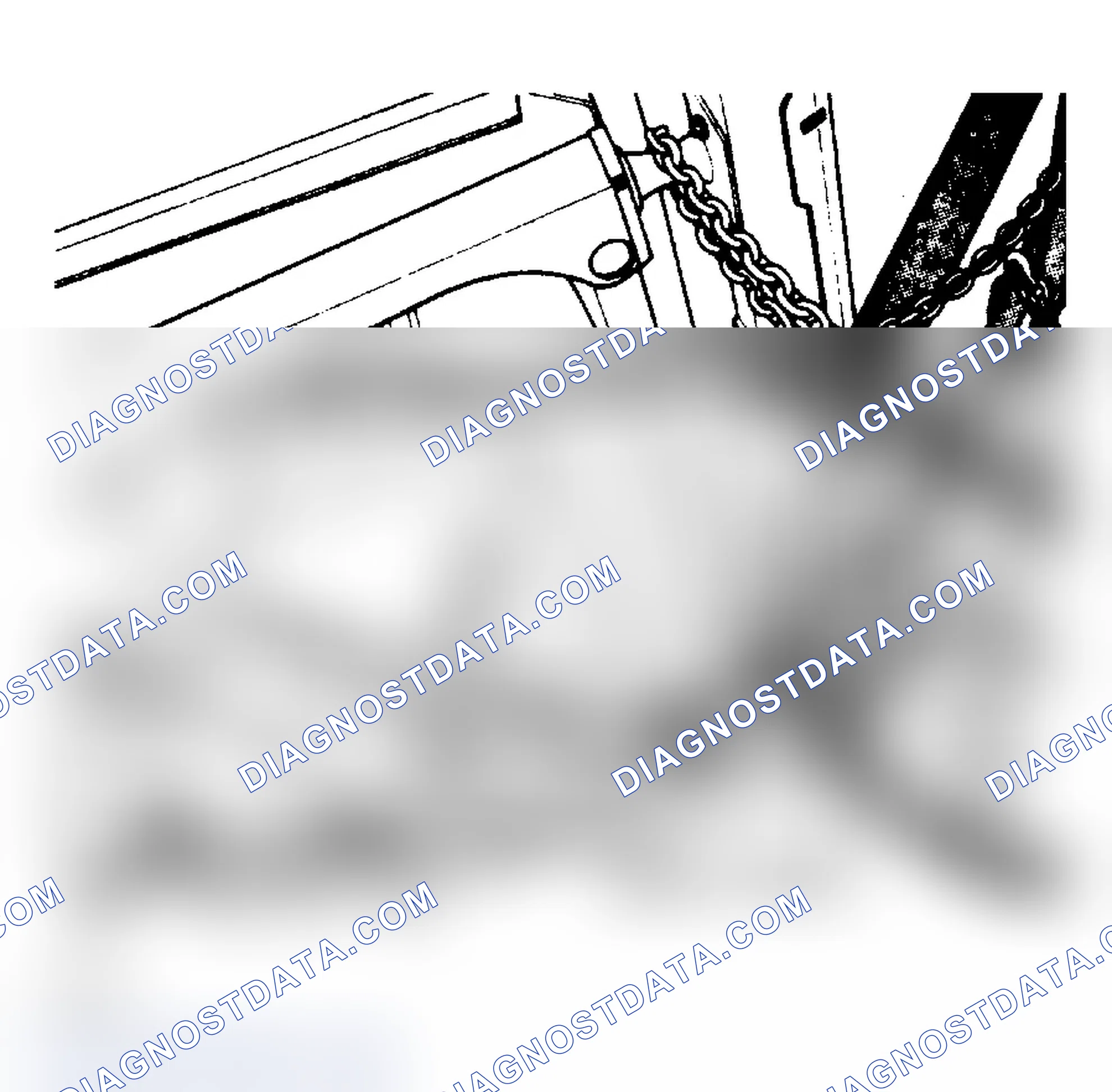 Scheme 5: Rear Towing Hookup (Typical). DO NOT allow towing equipment to contact fuel tank.