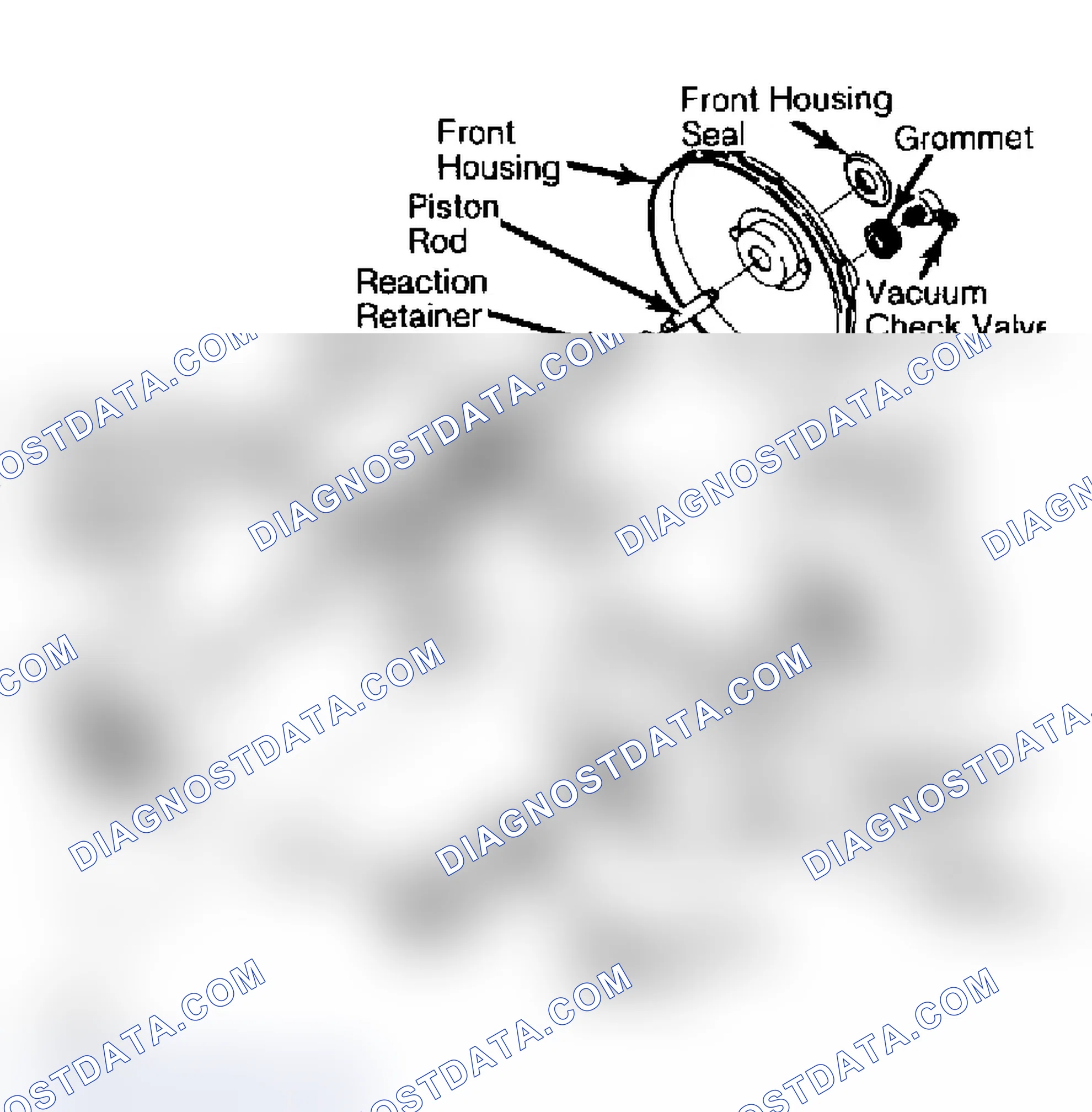 Scheme 15: Exploded View of Typical Delco-Moraine Single Diaphragm Power Brake Unit Do not disassemble power push rod assembly.