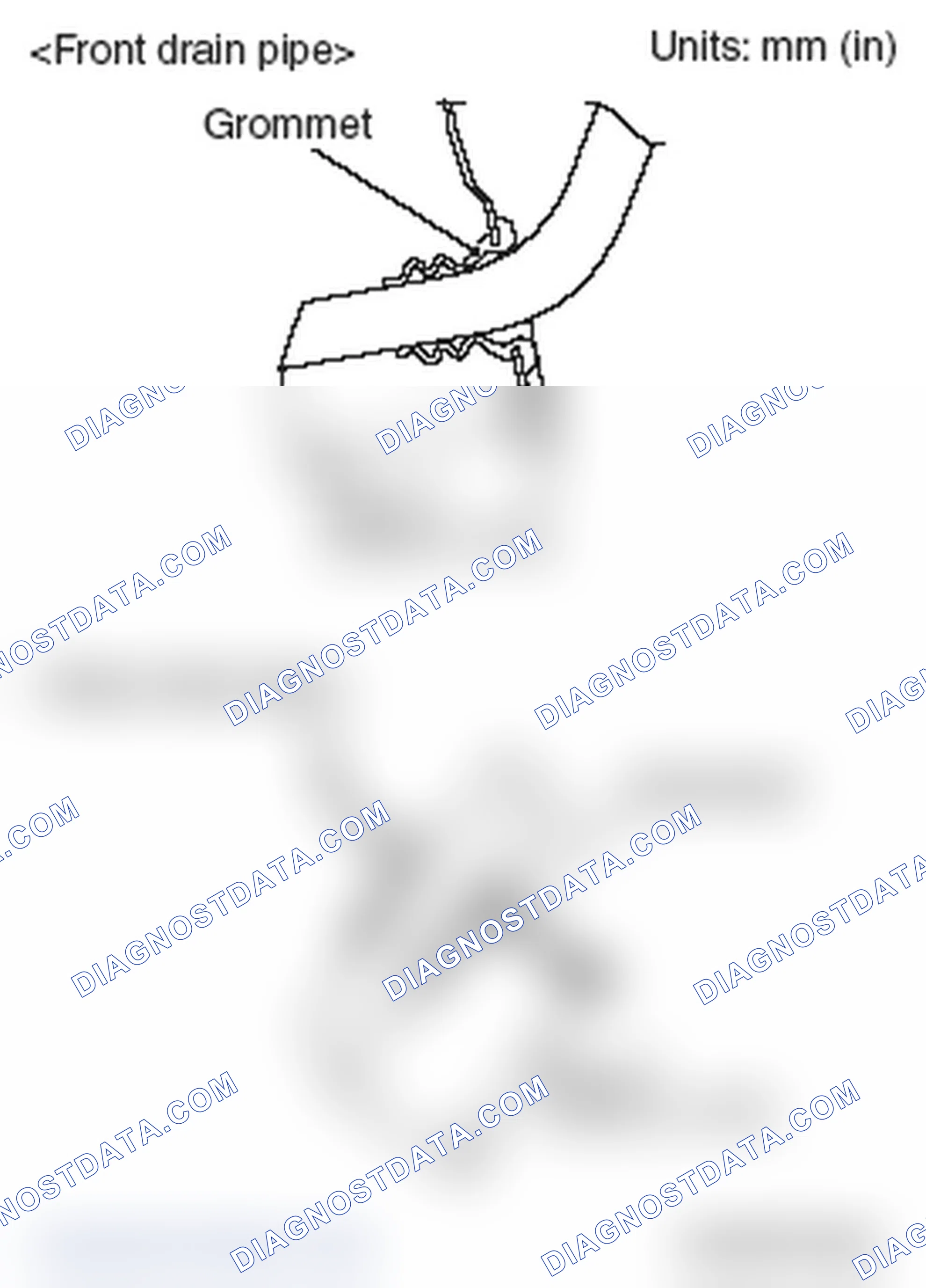Scheme 23: >> A << FRONT DRAIN PIPE/REAR DRAIN PIPE INSTALLATION < LANCER >