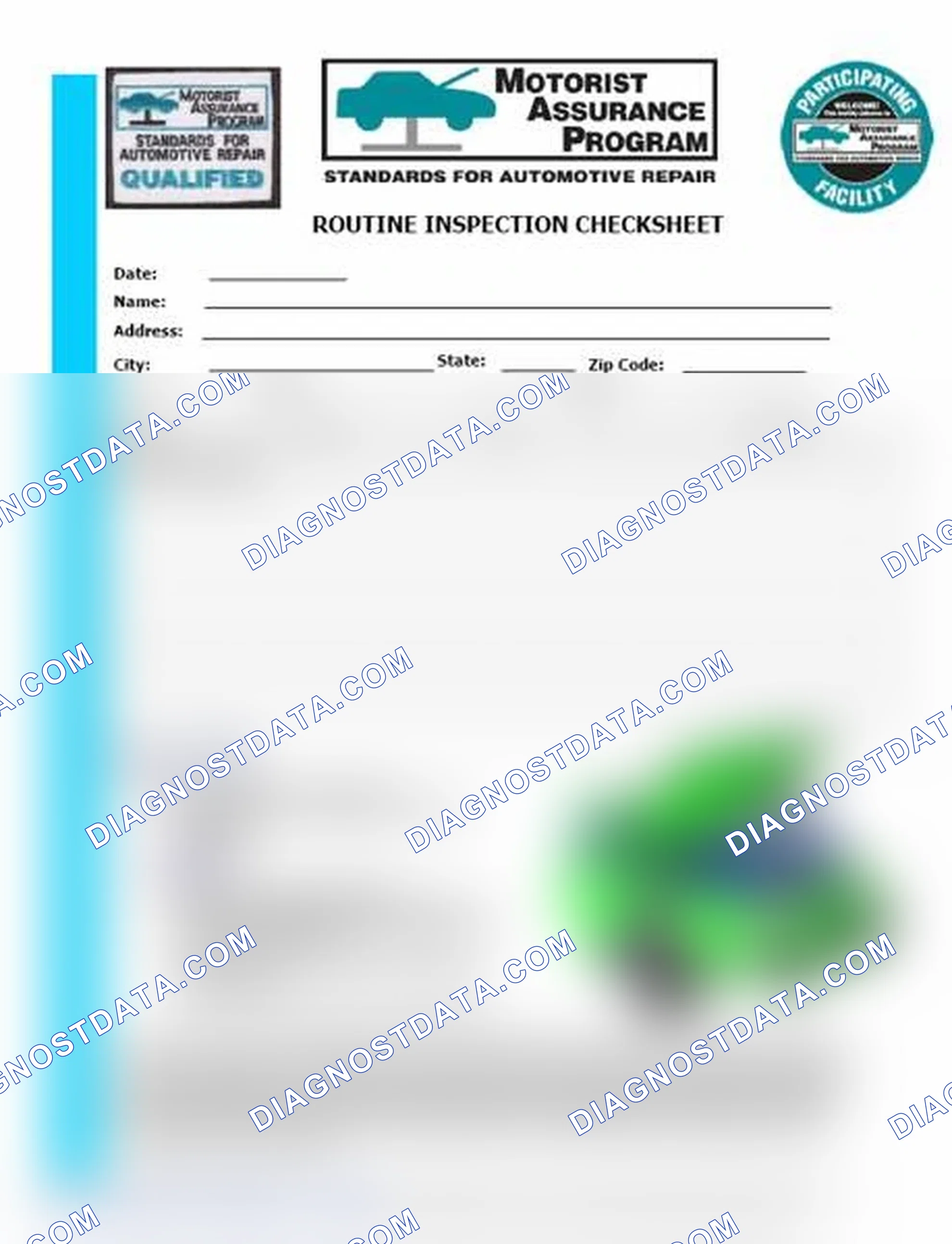 Scheme 26: Routine Inspection Checksheet (1 Of 2)