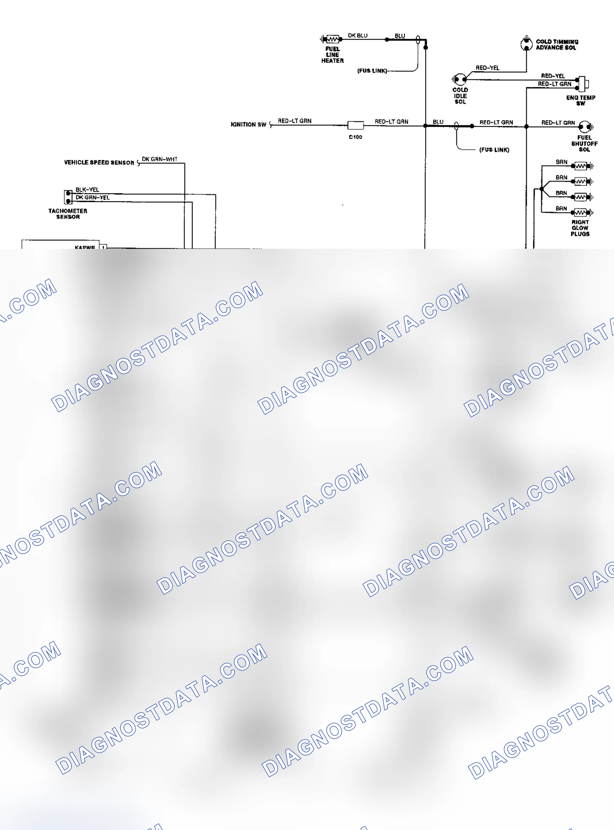 Scheme 9: 7.3L Diesel EEC-IV Wiring Diagram ("F" Series)