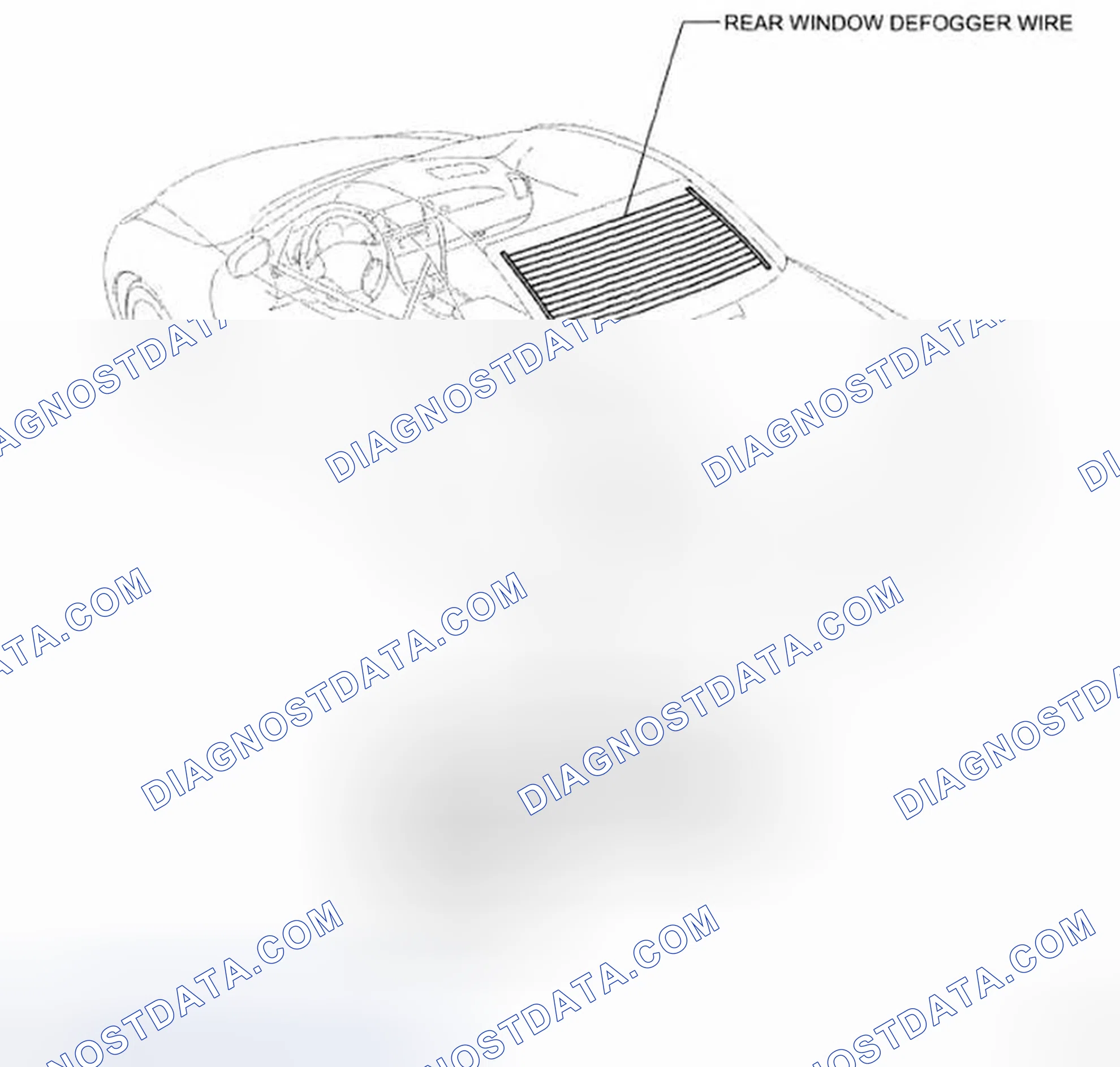 Scheme 131: Identifying Window Defogger System Part Location (2 Of 4)