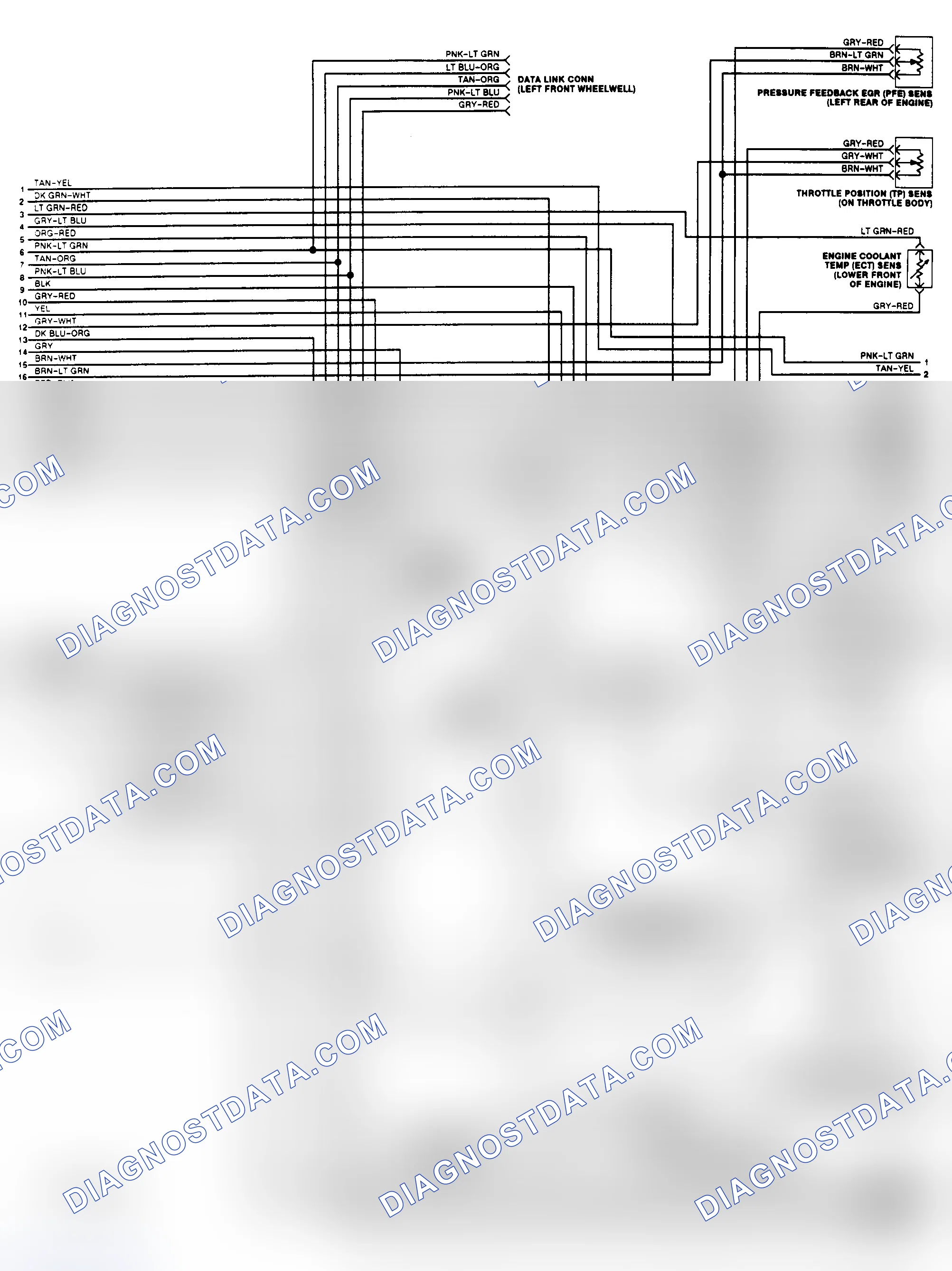 Scheme 142: EEC-IV Wiring Diagram (Mark VIII 4.6L - 2 of 3)