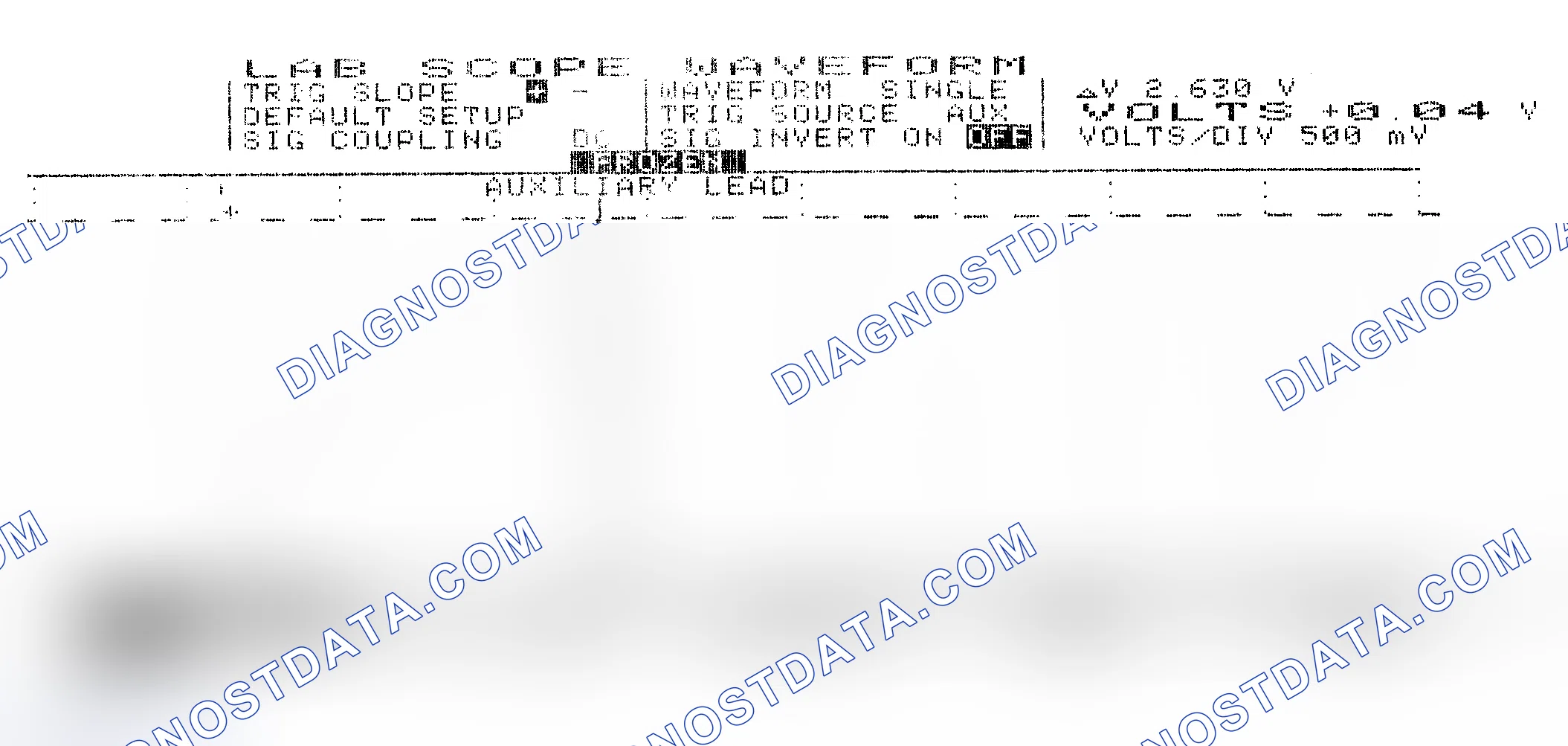 Scheme 323: Injector Waveform (Current) - Cursors Used - Known Good