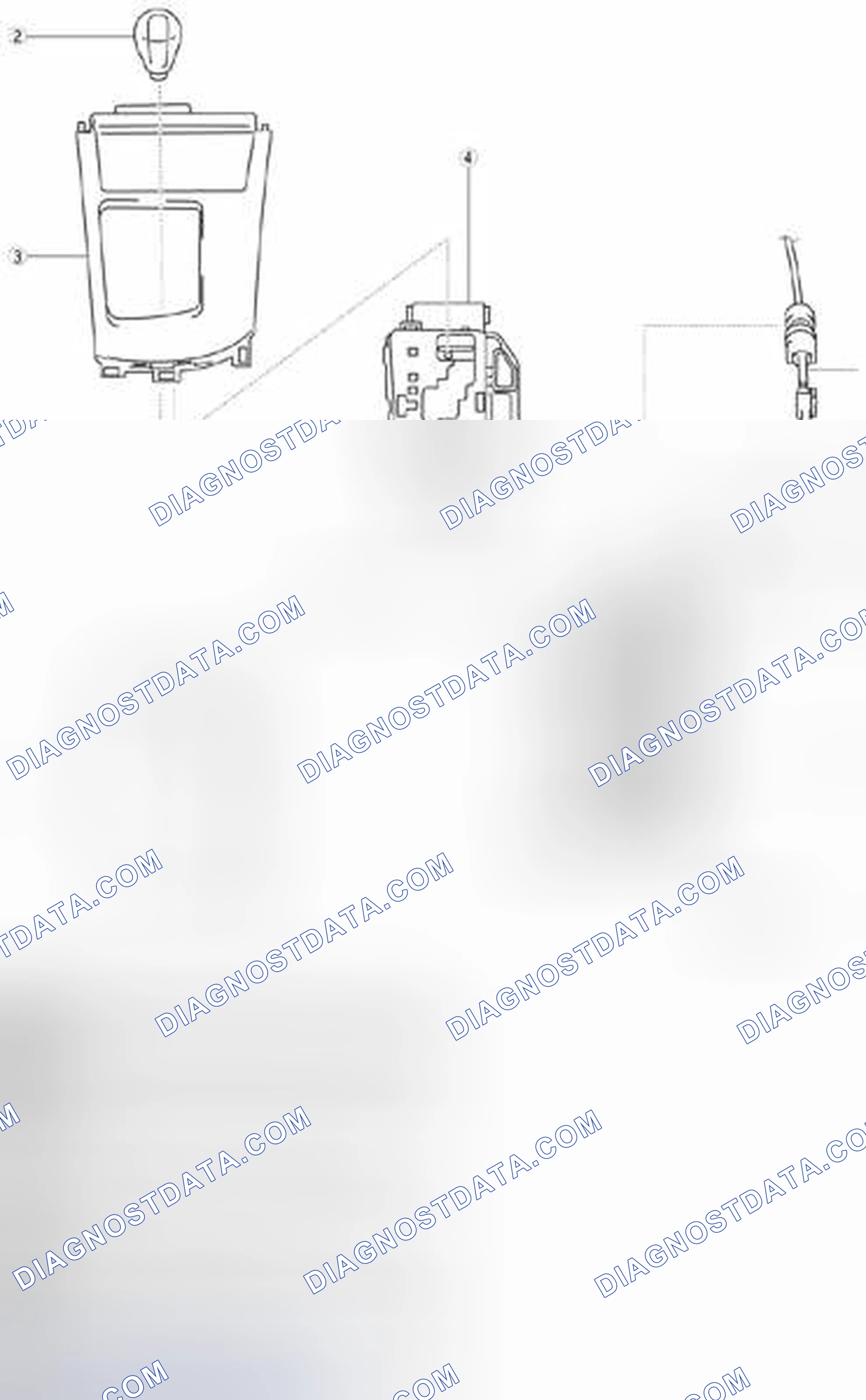 Scheme 1406: Selector Lever Removal/Installation