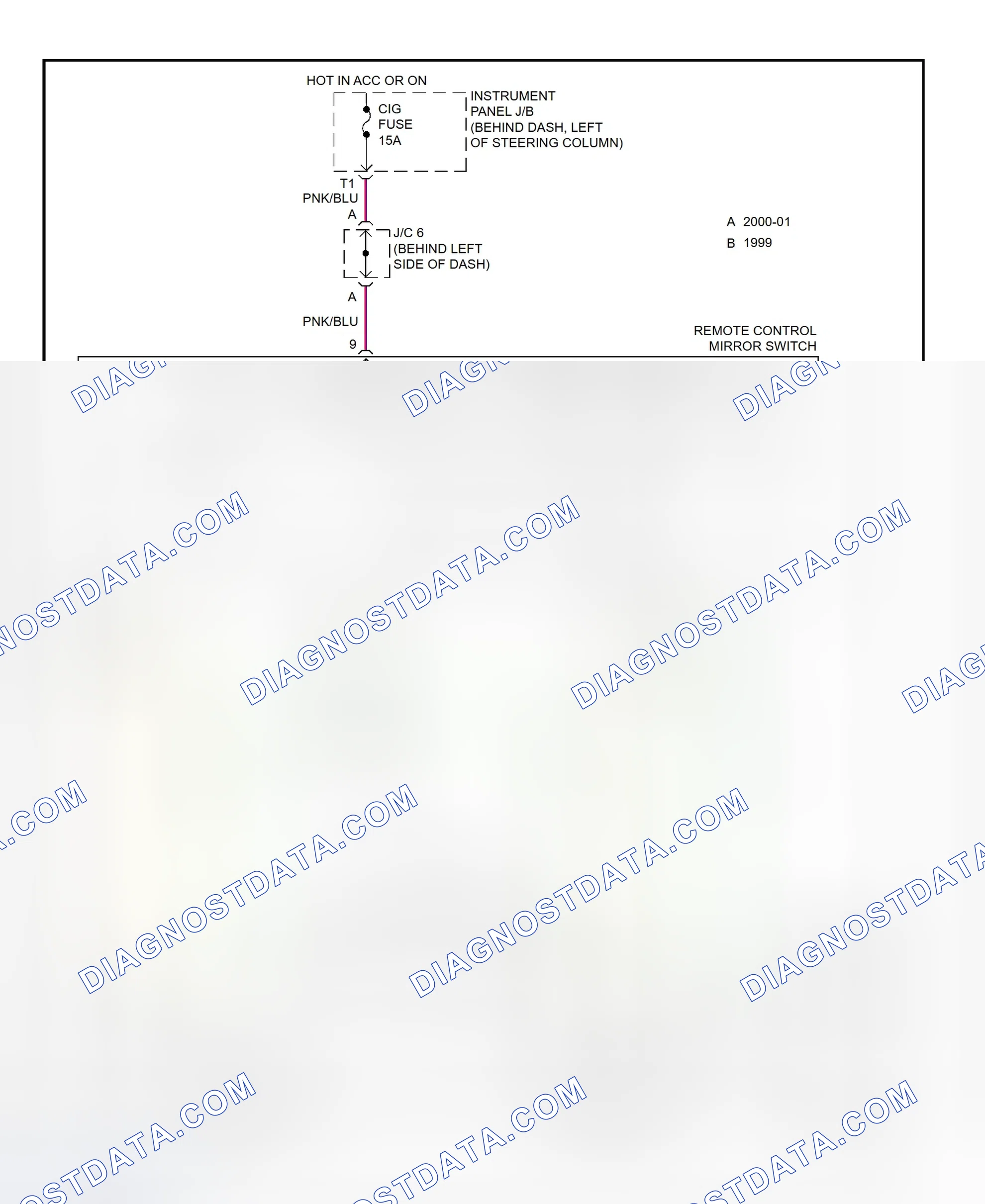 Scheme 30: Power Mirror System Wiring Diagram (Camry Solara)