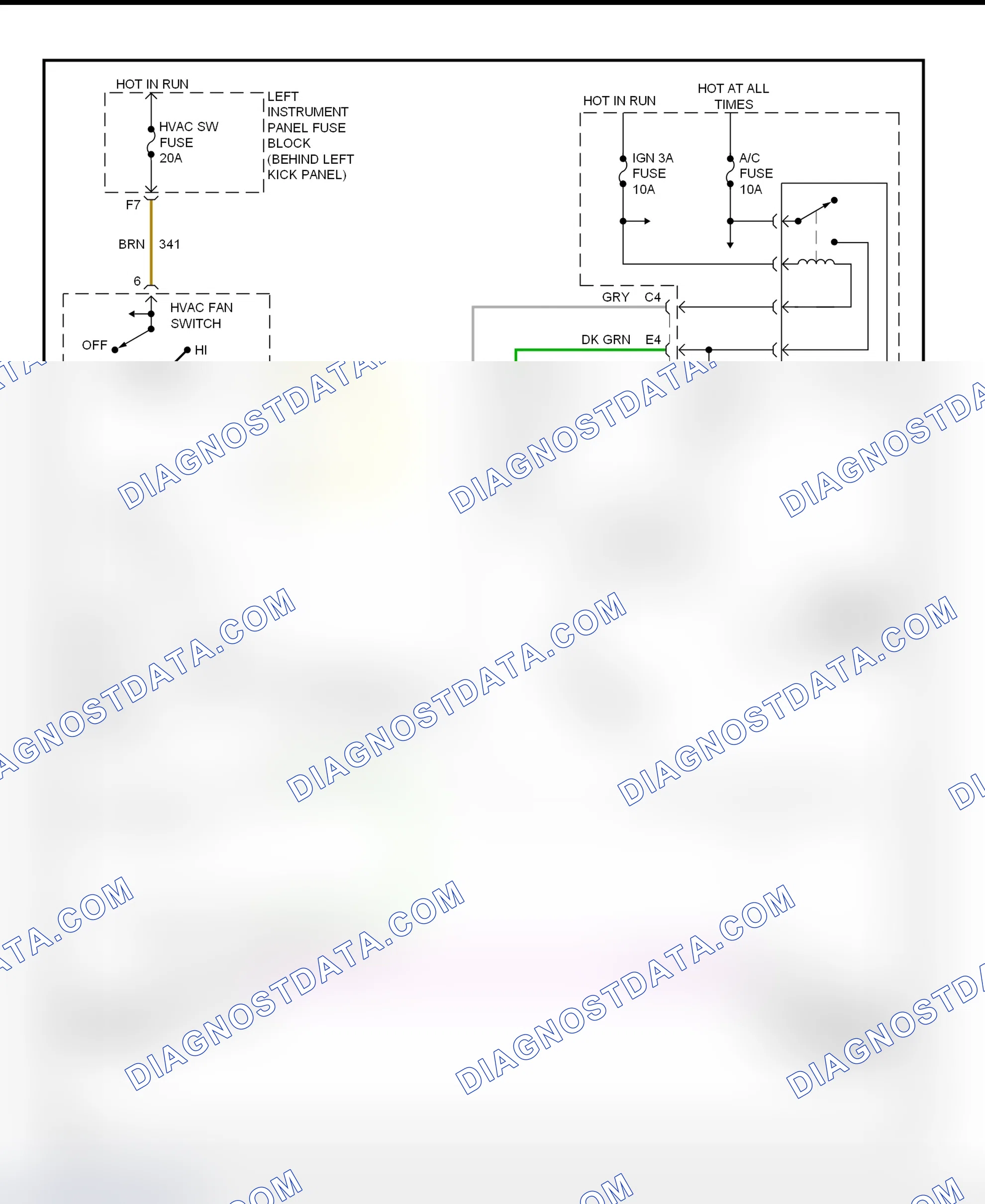 Scheme 27: A/C Compressor Clutch Controls Wiring Diagram (Saturn - LS, LS1 & LW1)