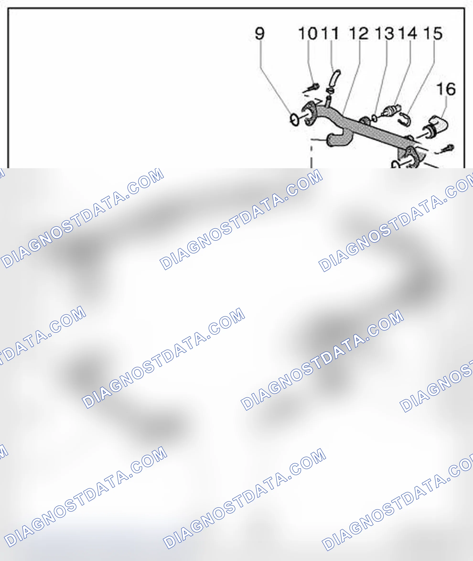 Scheme 619: Coolant pipes, component overview
