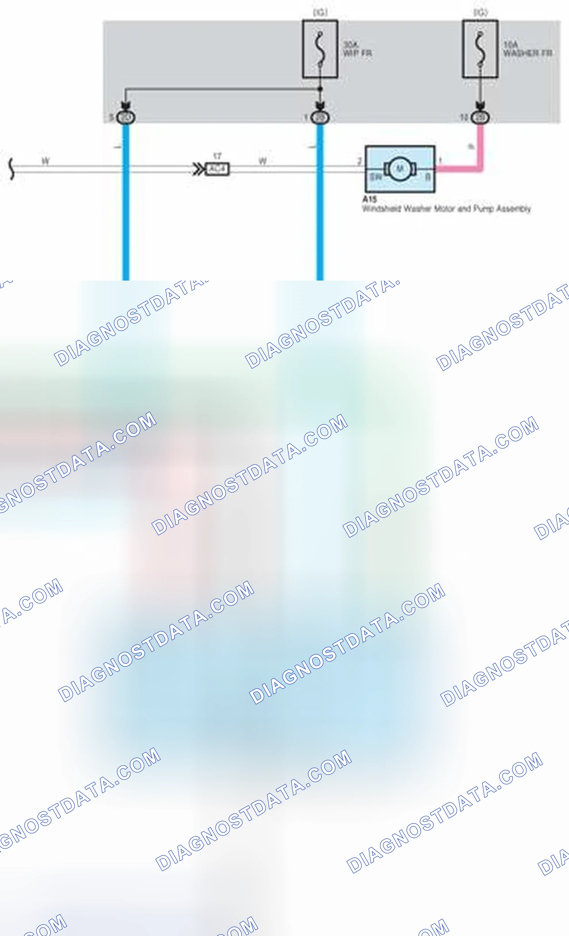 Scheme 44: Front Wiper And Washer - Circuit Diagram (2 Of 2)