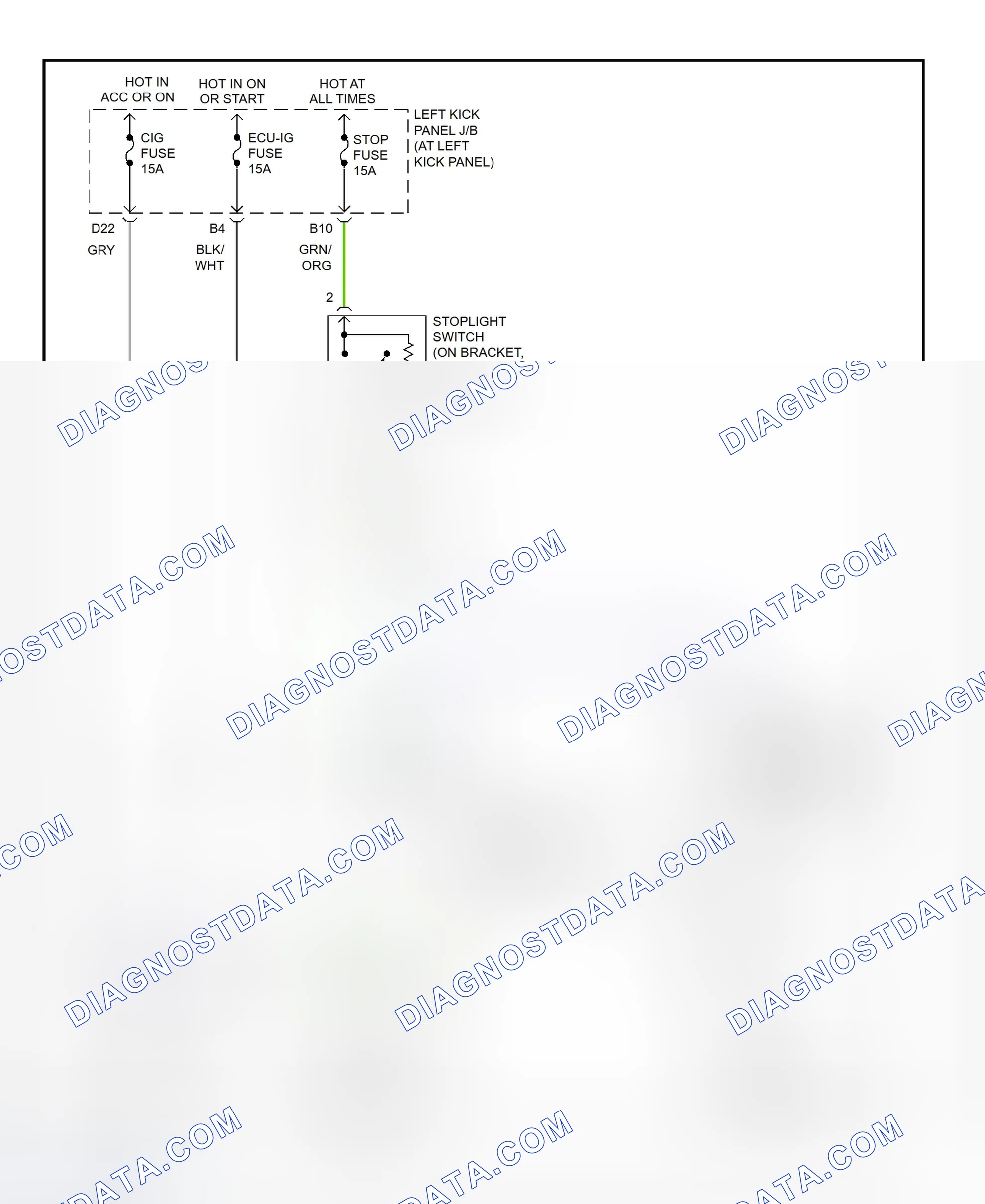 Scheme 102: Shift Interlock System Wiring Diagram (1999 LX470)