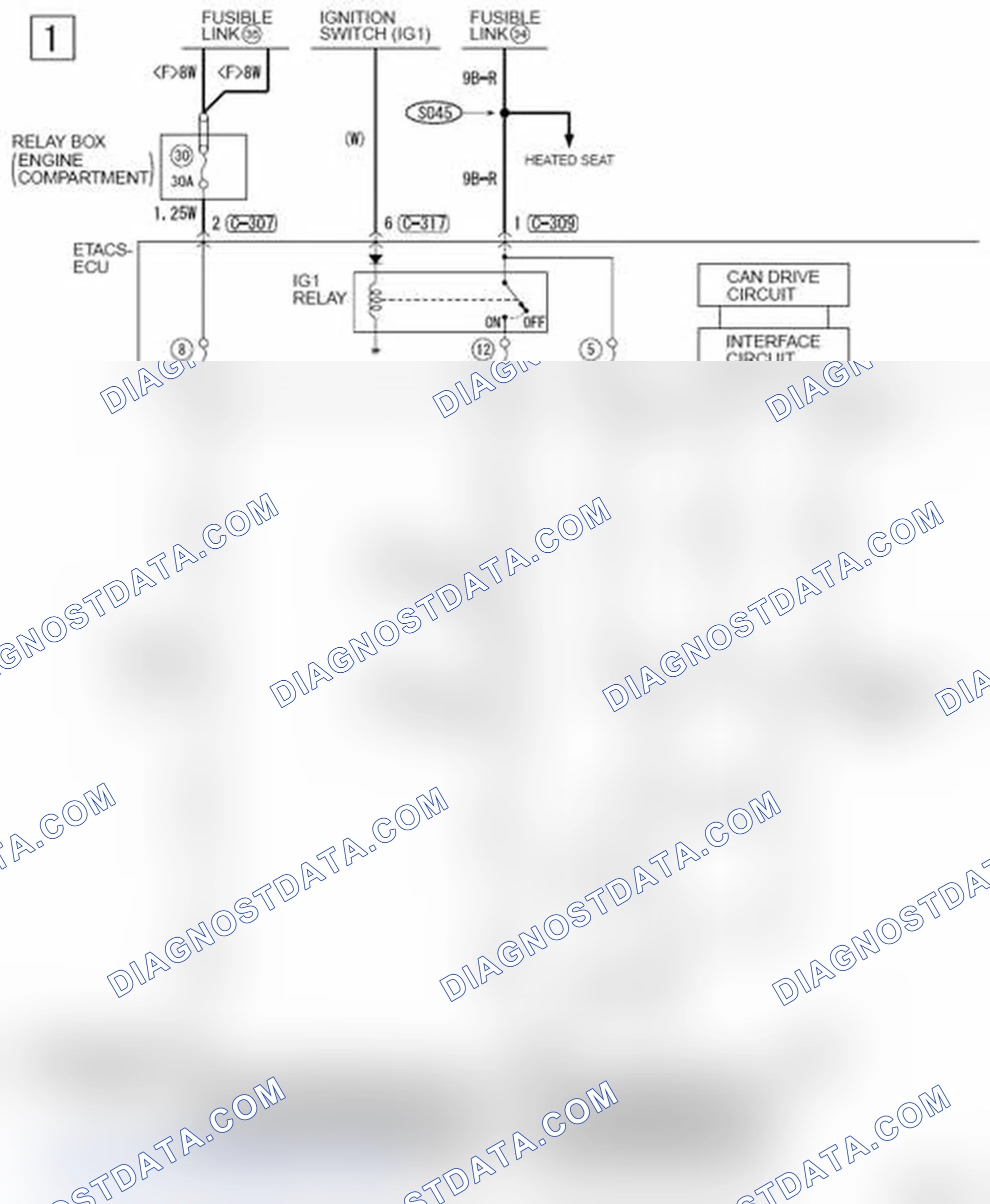 Scheme 755: BRAKE WARNING LIGHT, FUEL WARNING LIGHT AND OIL PRESSURE WARNING LIGHT