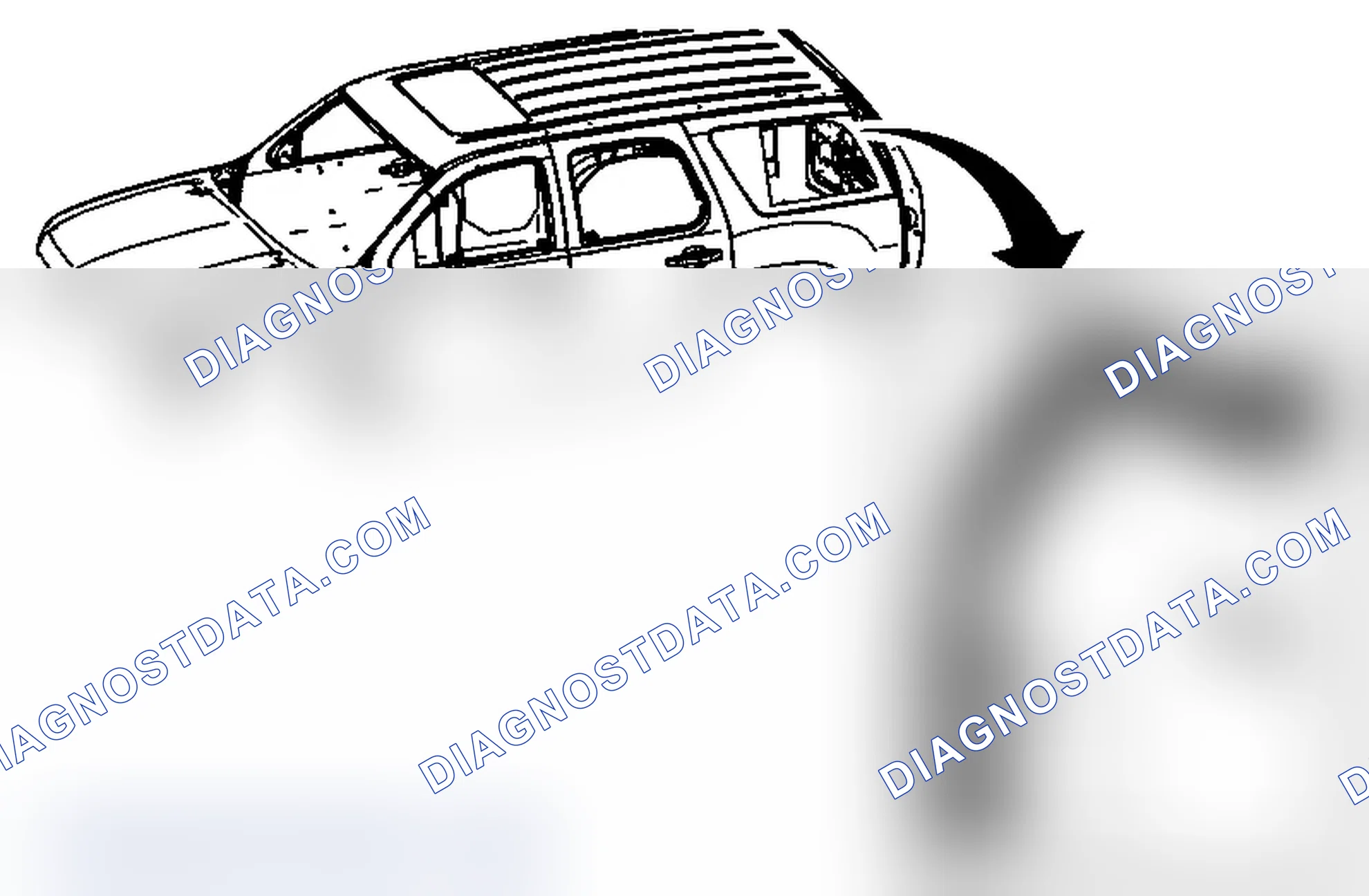 Scheme 6: Sunroof Housing Rear Drain Hose Replacement (Escalade)