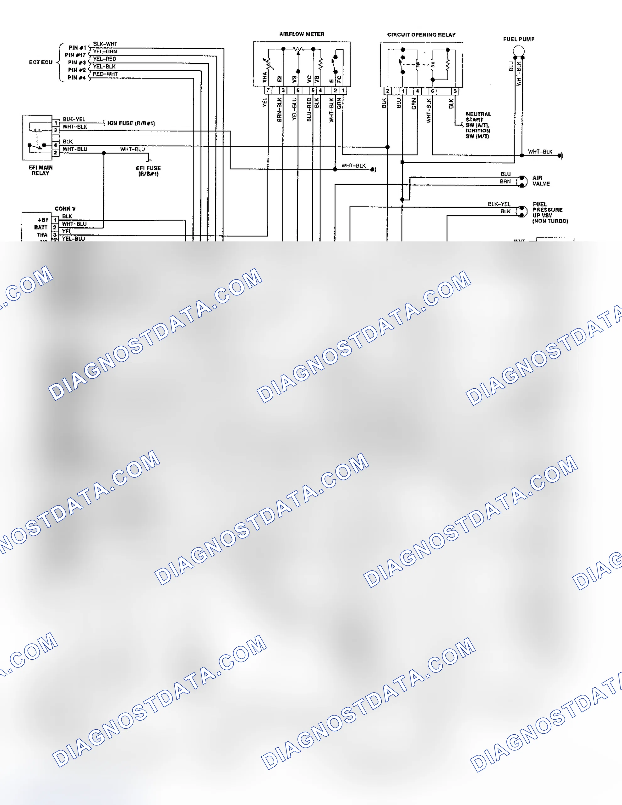 Scheme 145: Wiring Diagram (Pickup & 4Runner 4-Cylinder)
