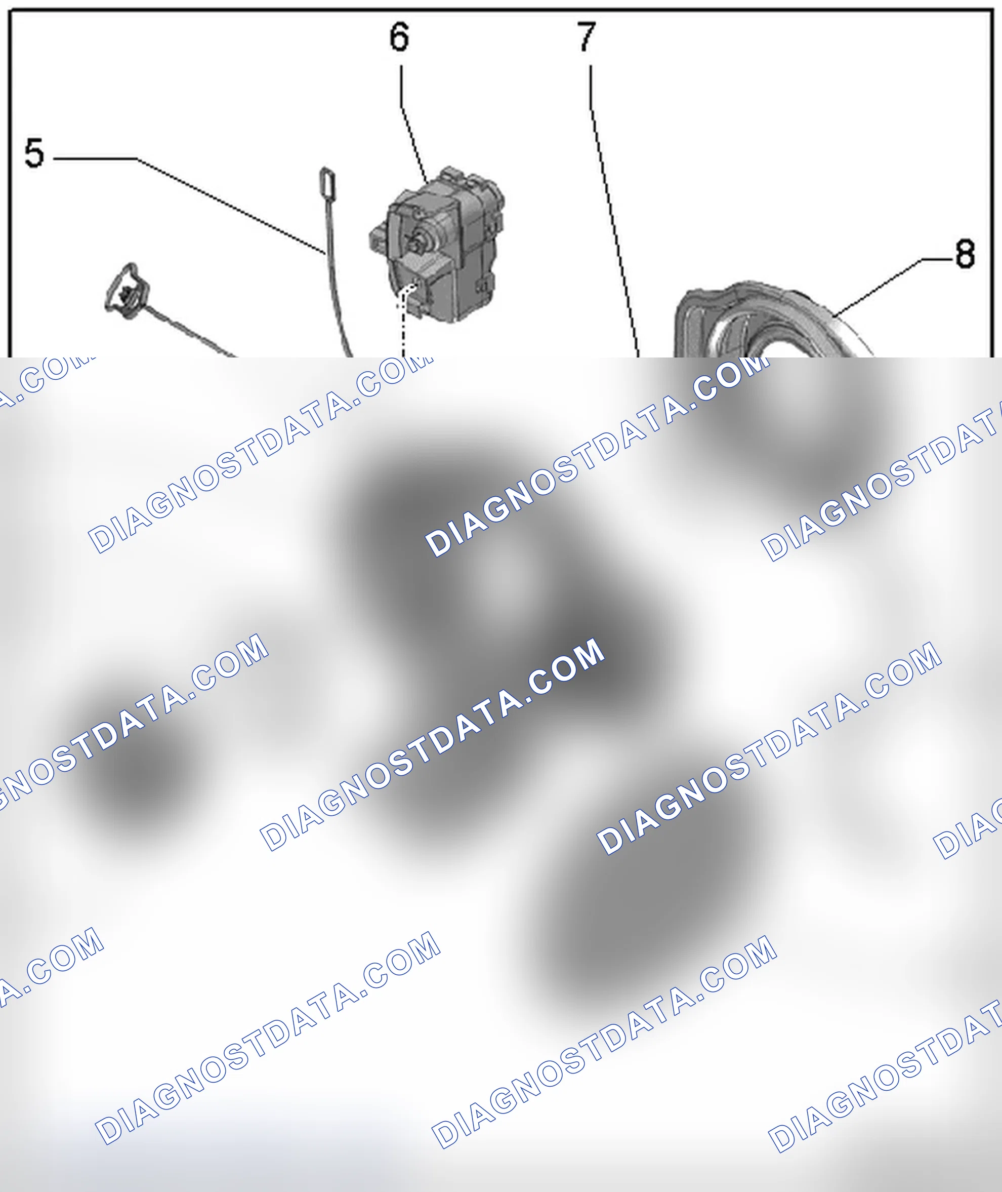 Scheme 56: FUEL FILLER DOOR, FUEL FILLER INSERT AND EMERGENCY RELEASE ASSEMBLY OVERVIEW