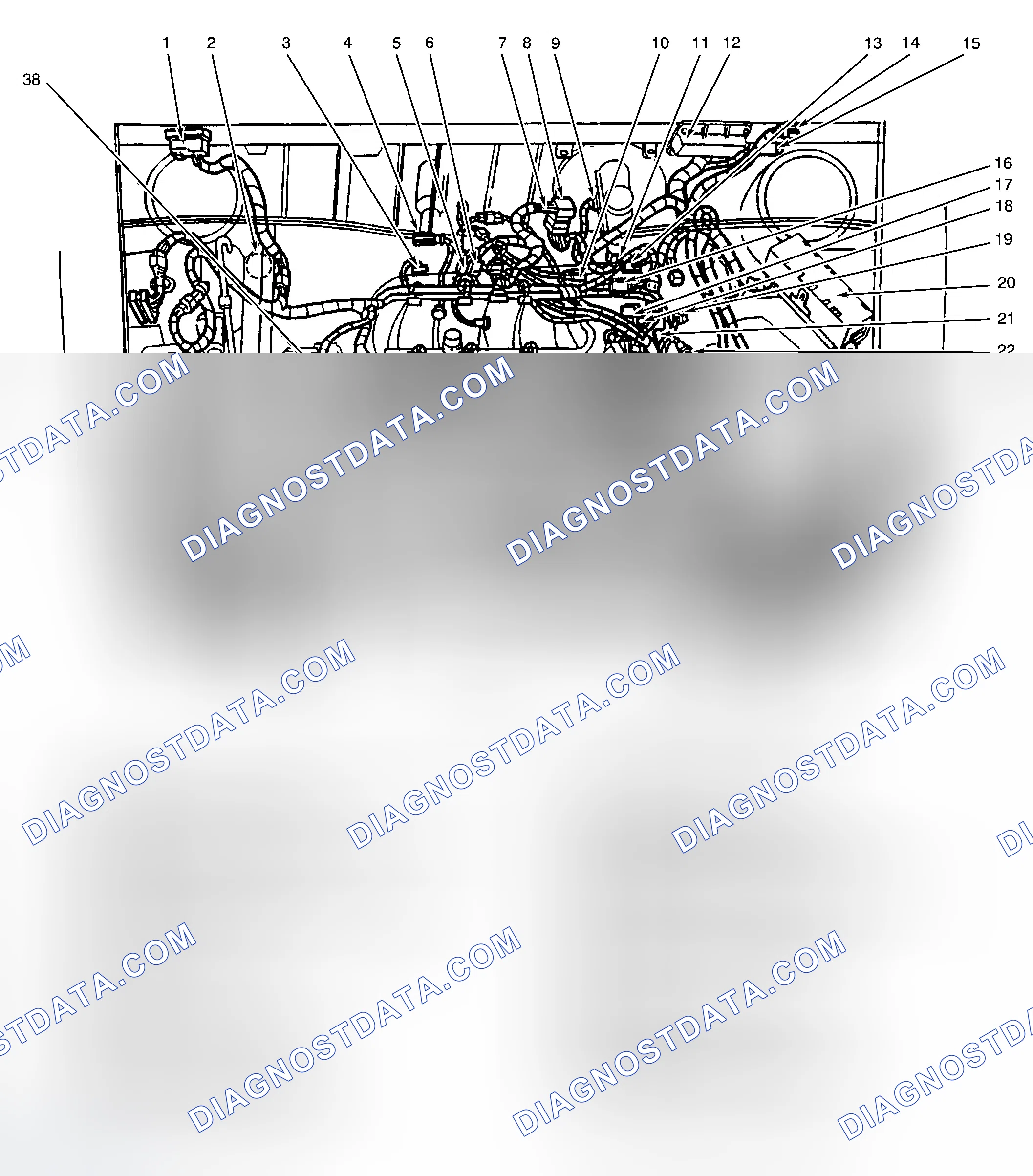 Scheme 1: Engine Compartment (3.0L)