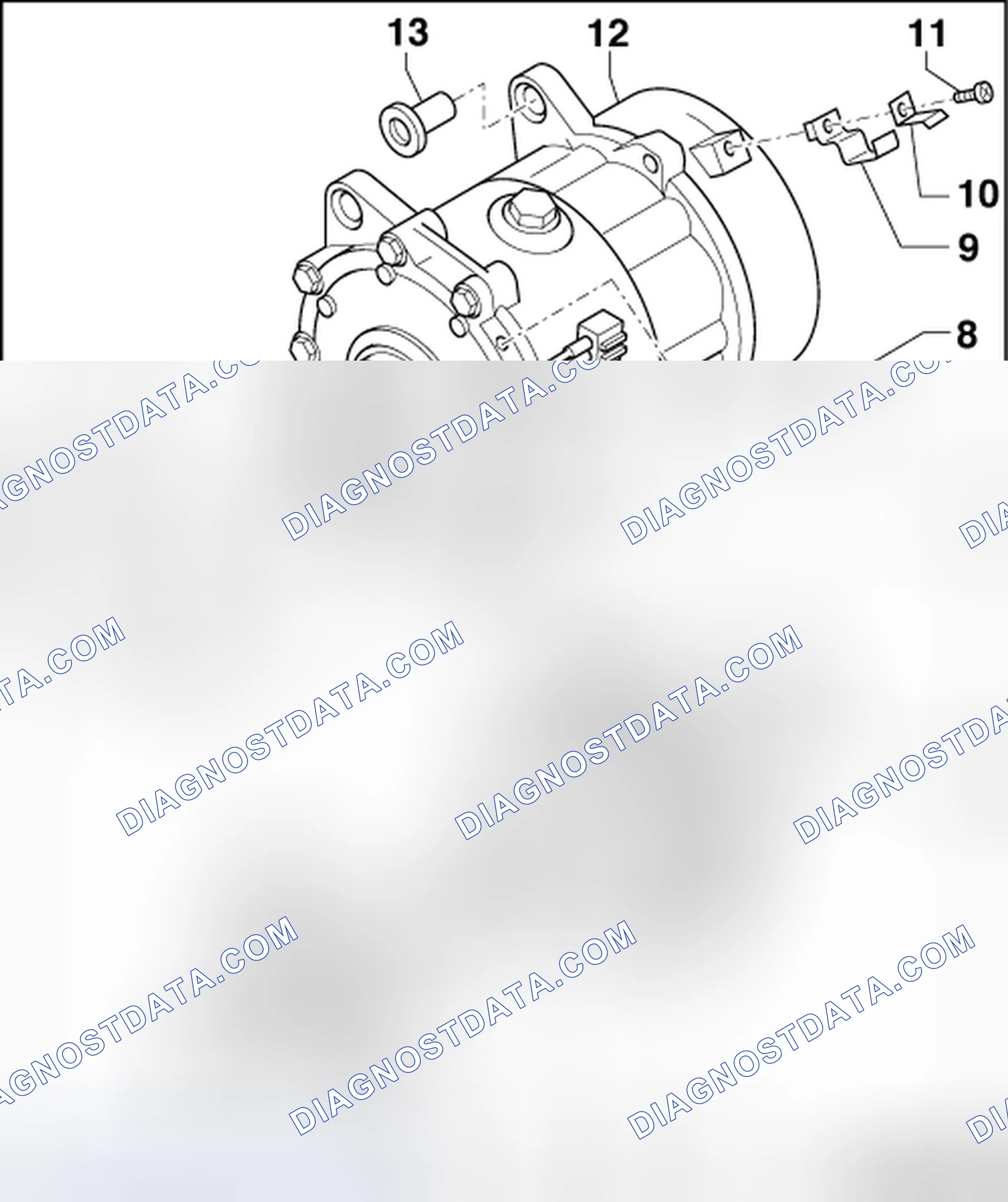 Scheme 53: A/C CLUTCH, SANDEN ASSEMBLY OVERVIEW