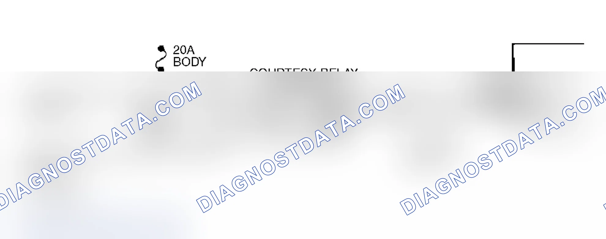 Scheme 166: Code B420, Wiring Diagram Courtesy Lamp Relay Circuits (Riviera & Reatta)
