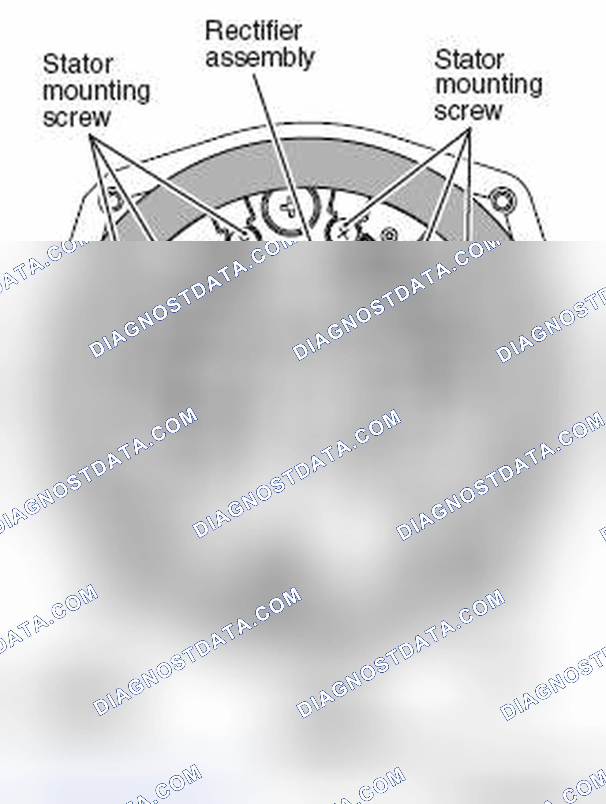 Scheme 9: << C >> STATOR / REGULATOR ASSEMBLY REMOVAL