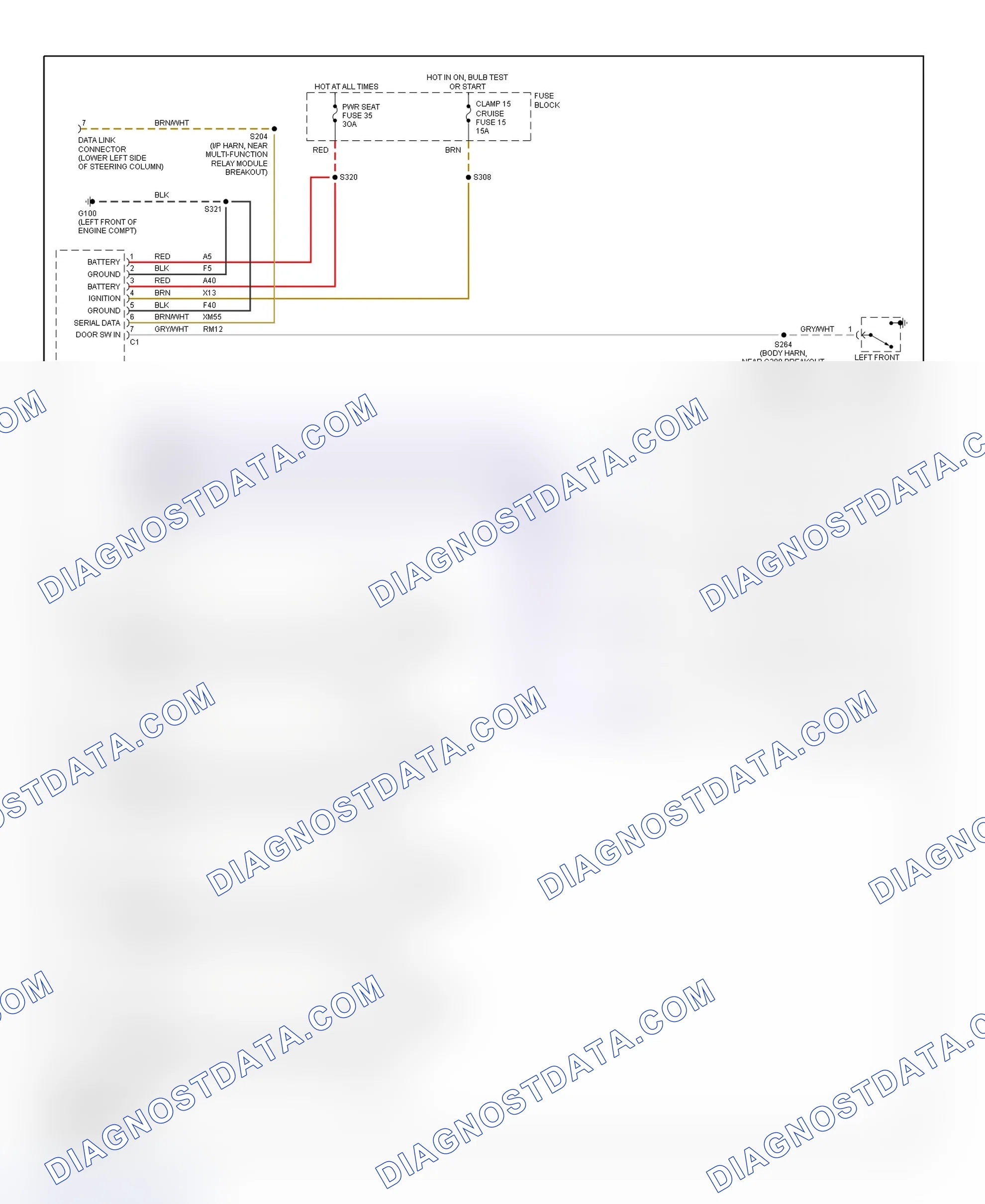 Scheme 4: Memory System Wiring Diagram (Catera 1 Of 2)