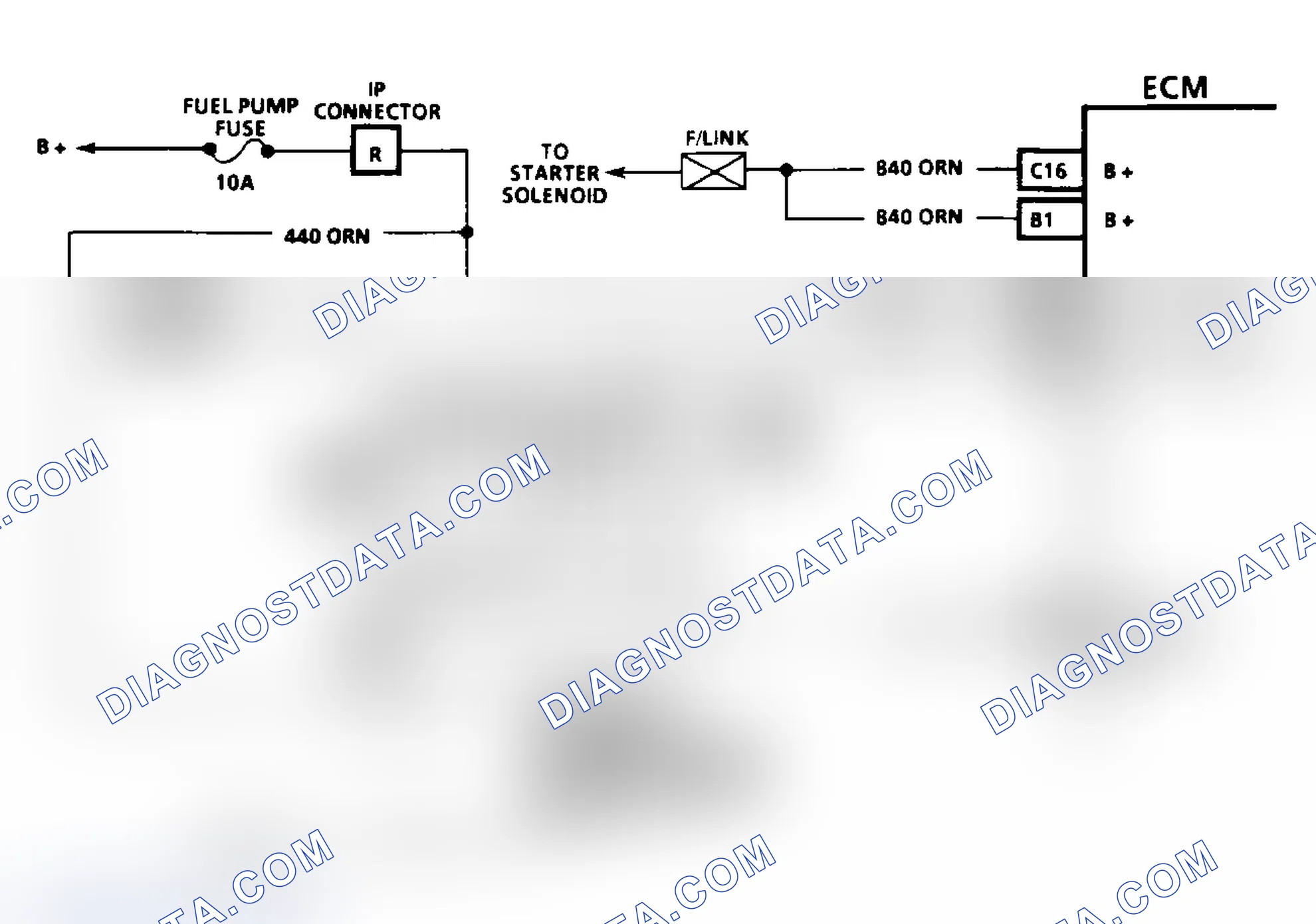Scheme 80: Code 54: Fuel Pump Circuit Circuit Diagram (3.1L)