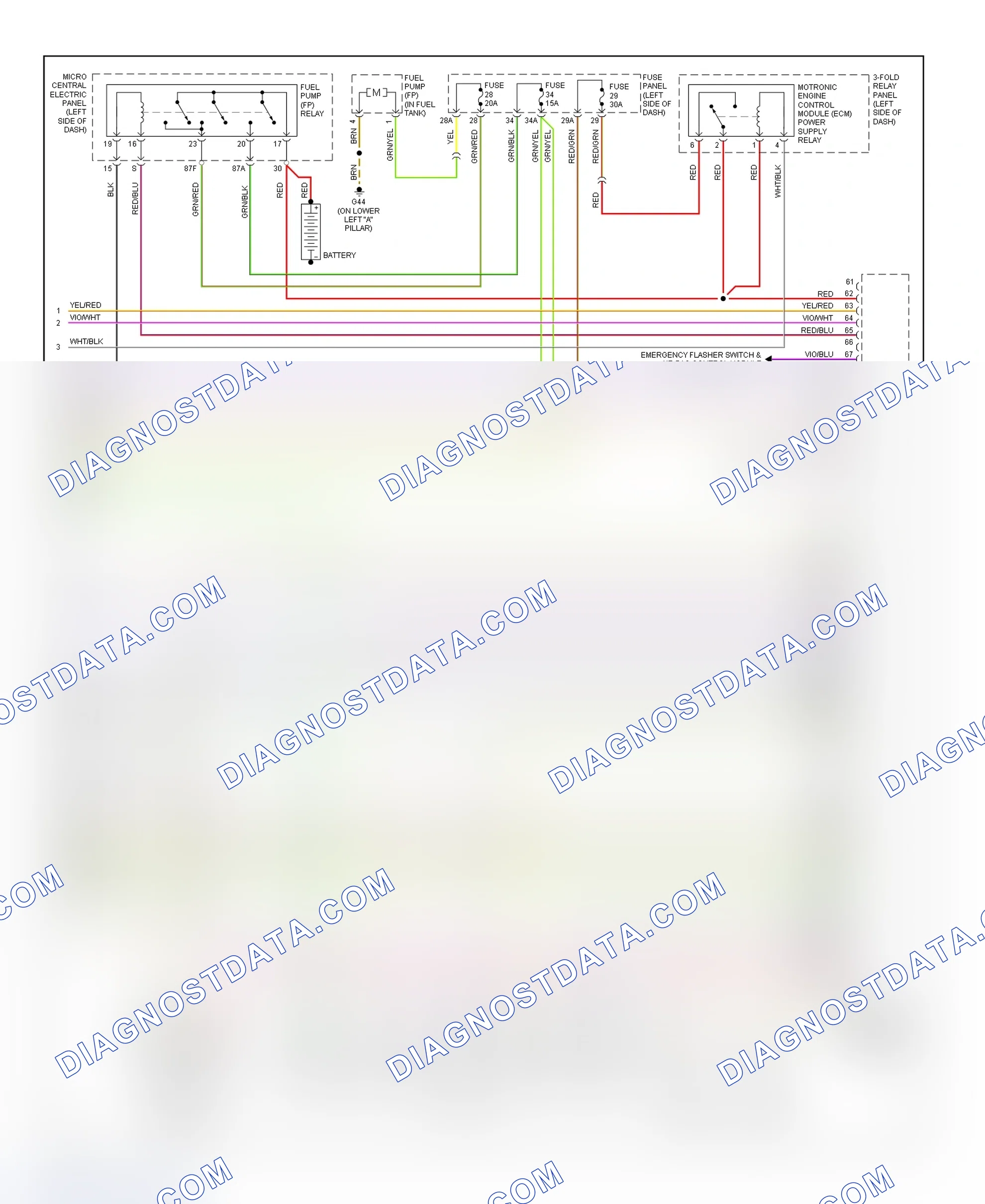 Scheme 20: Wiring Diagram (A6 4.2L & S6 4.2L - 4 Of 4)