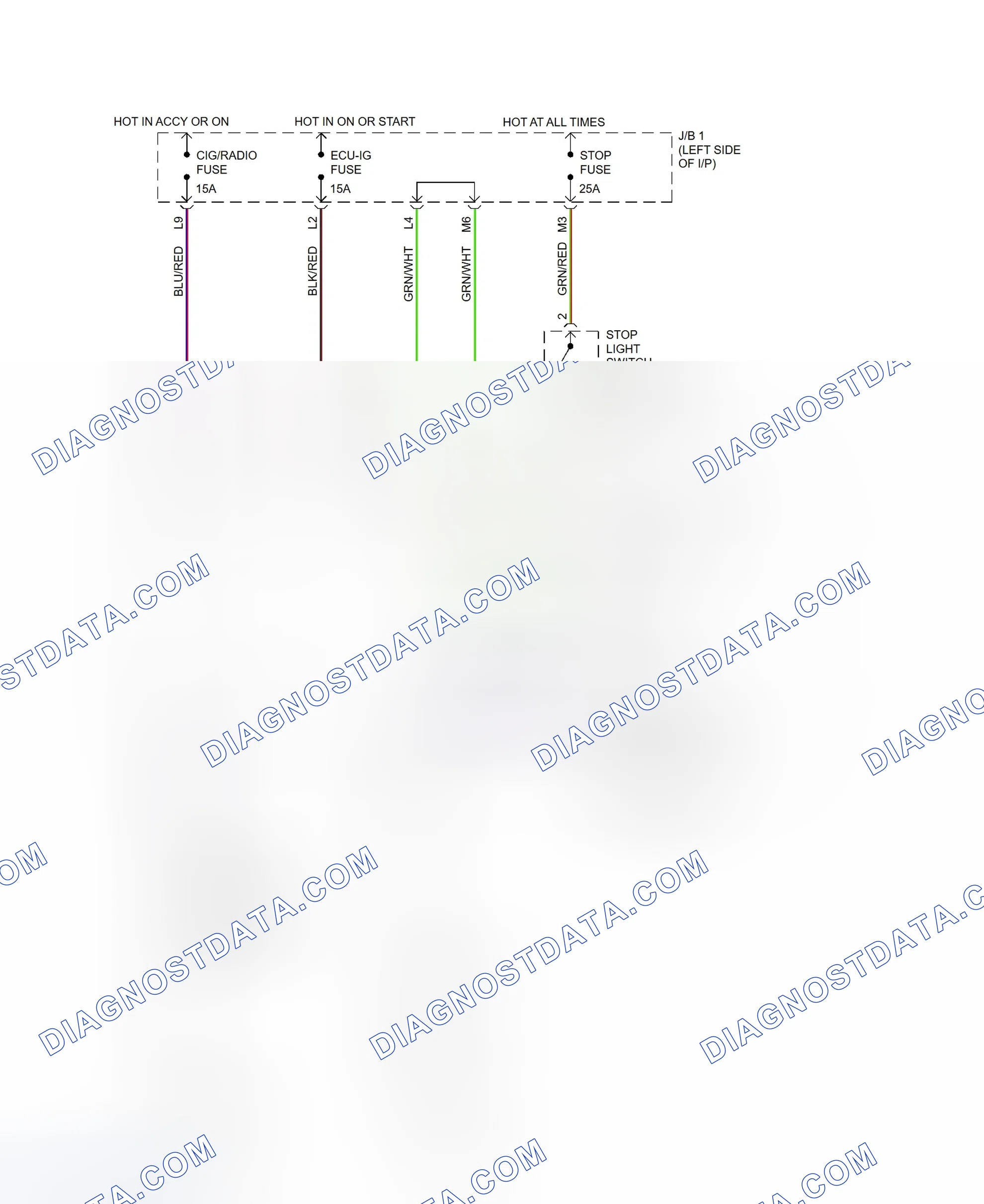 Scheme 2: Shift Interlock System Wiring Diagram (ES300)