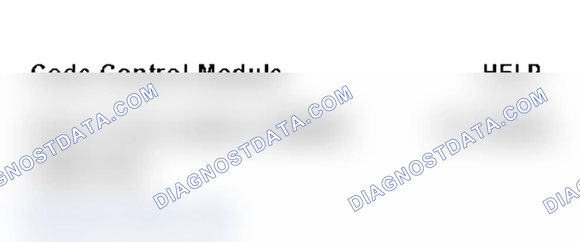 Scheme 125: VAG Scan Tool Display - Code Control Module, Scan Tool Function 07 (2 Of 5)